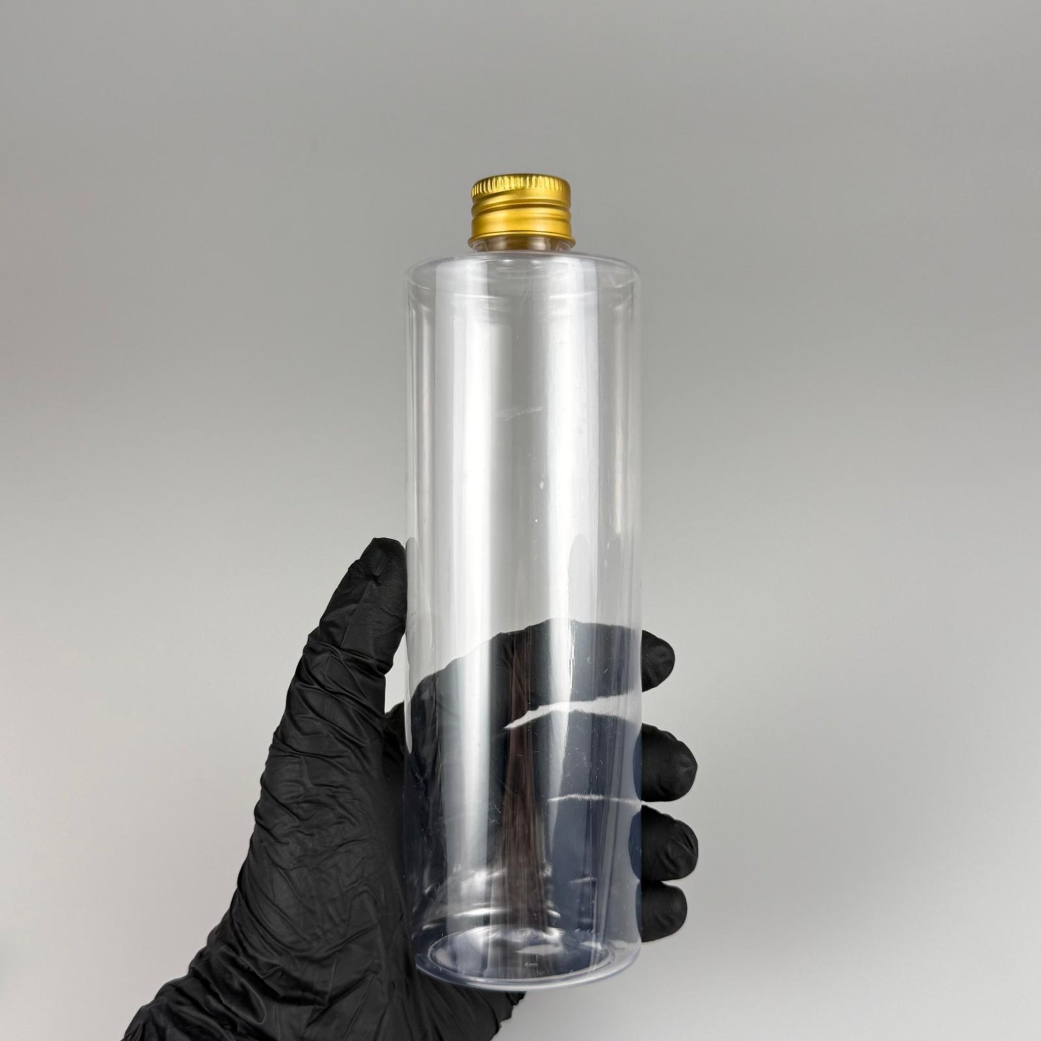 400 CC ŞEFFAF KÜT BOYUNLU SİLİNDİR PET ŞİŞE (30 GR - 24 AĞIZ ) + KÖPÜK CONTALI GOLD METAL ALÜMİNYUM KAPAKLI TAKIM - 400 ML KAPAKLI ŞEFFAF PLASTİK ŞİŞELER