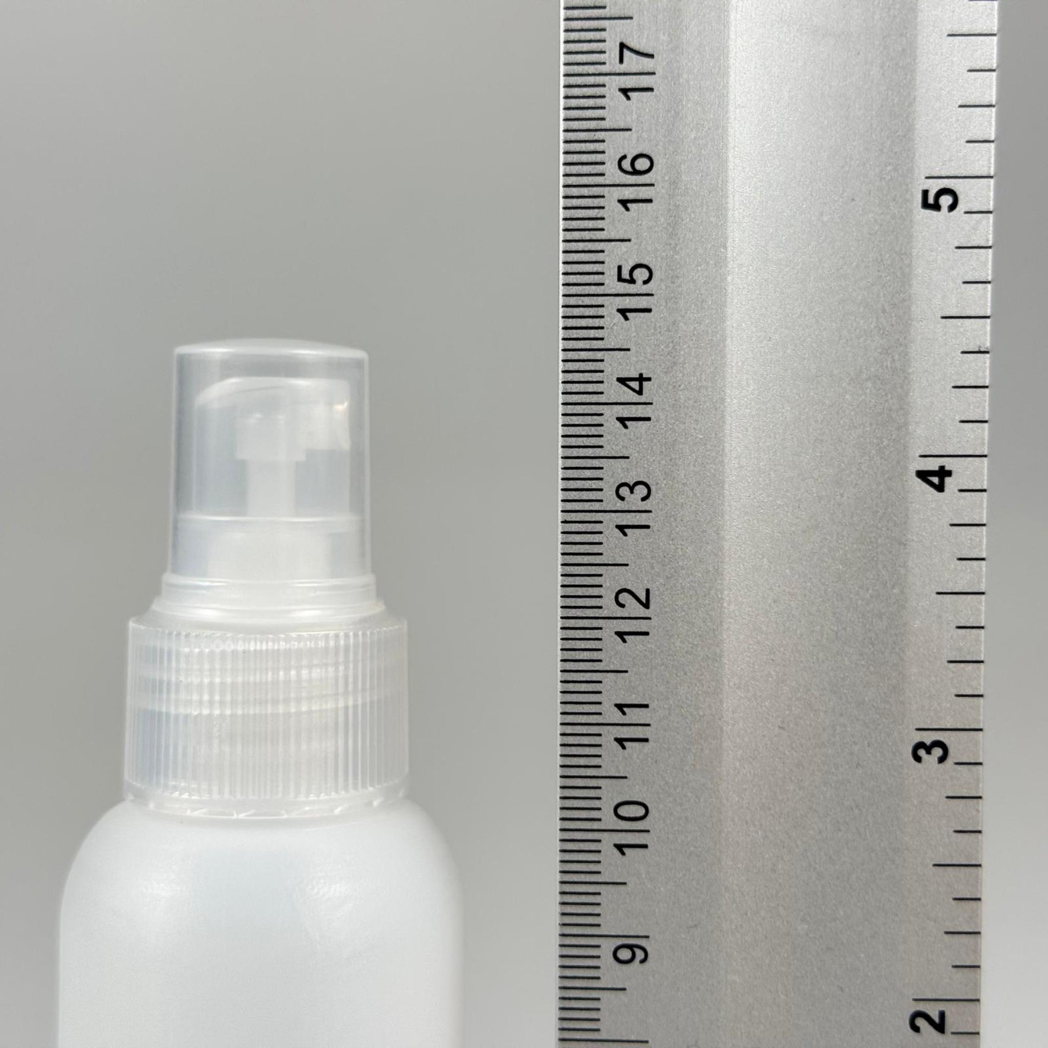 100 CC NATÜREL SERT POLİETİLEN ŞİŞE + ŞEFAFF SPREYLİ -  24 MM  - 100 ML SERT POLİETİLEN ŞİŞE