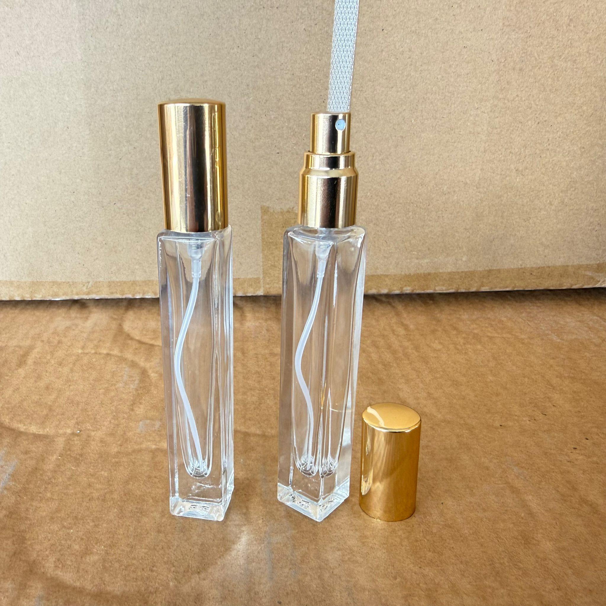 10 CC KARE KÖŞELİ DÜZ TESTER PARFÜM ŞİŞESİ - CAM KALEM PARFÜM ŞİŞESİ GOLD METAL SPREYLİ KAPAKLI TAKIM - 10 ML CAM TÜP PARFÜM ŞİŞESİ - VİDALI SPREY VALF TEKRAR DOLDURULABİLİR - HEDİYELİK CAM KOLONYA ŞİŞESİ - DÜĞÜN, NİŞAN, SÖZ, KINA, CENAZE, PROMOSYON İÇİN HEDİYELİK KOLONYA ŞİŞELERİ