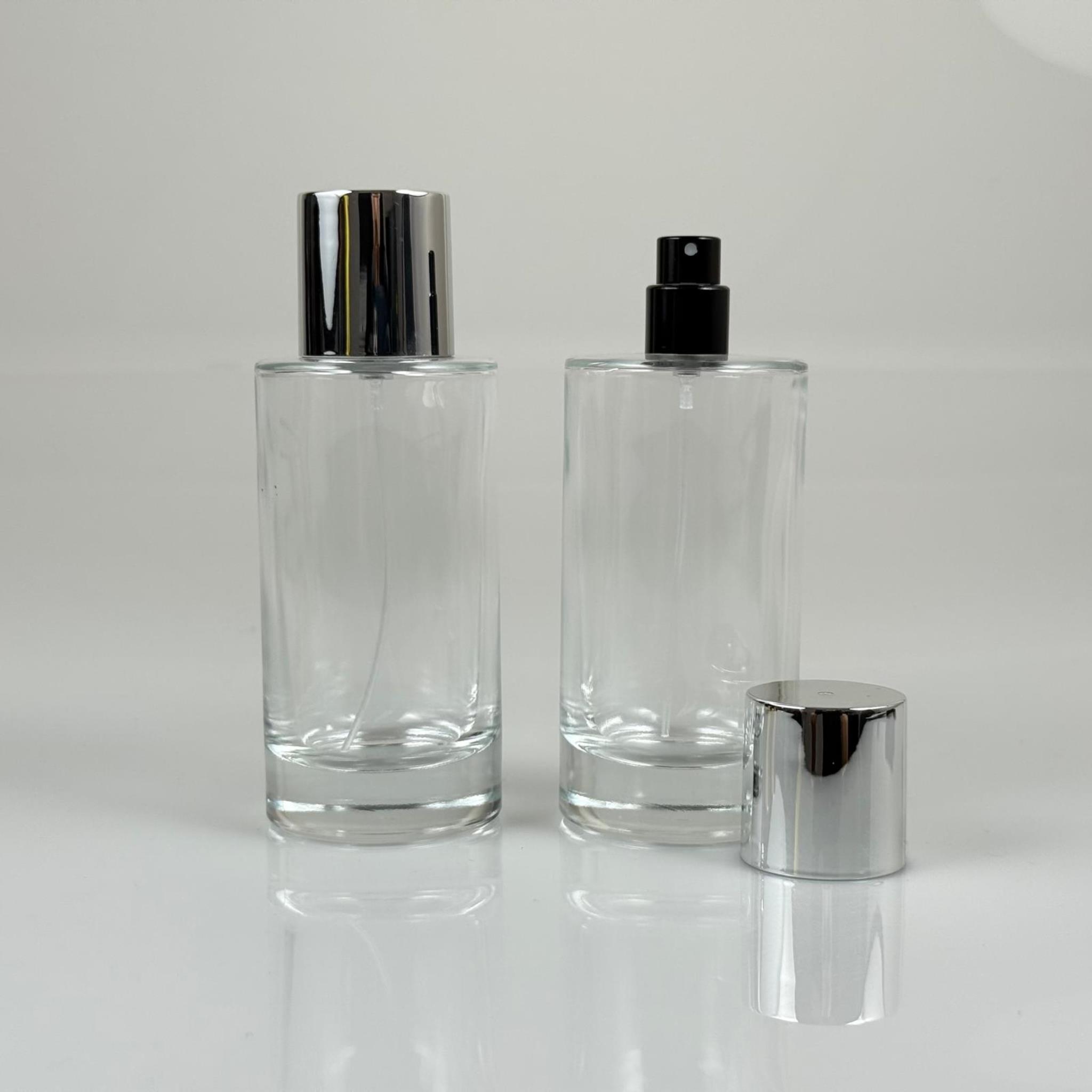 100 ML SİLİNDİR MODEL SAVAGE PARFÜM ŞİŞESİ - SİYAH METAL SPREYLİ + GÜMÜŞ GENİŞ KAPAKLI (AĞIZ 15 MM GEÇME KOLAY KAPAMA)