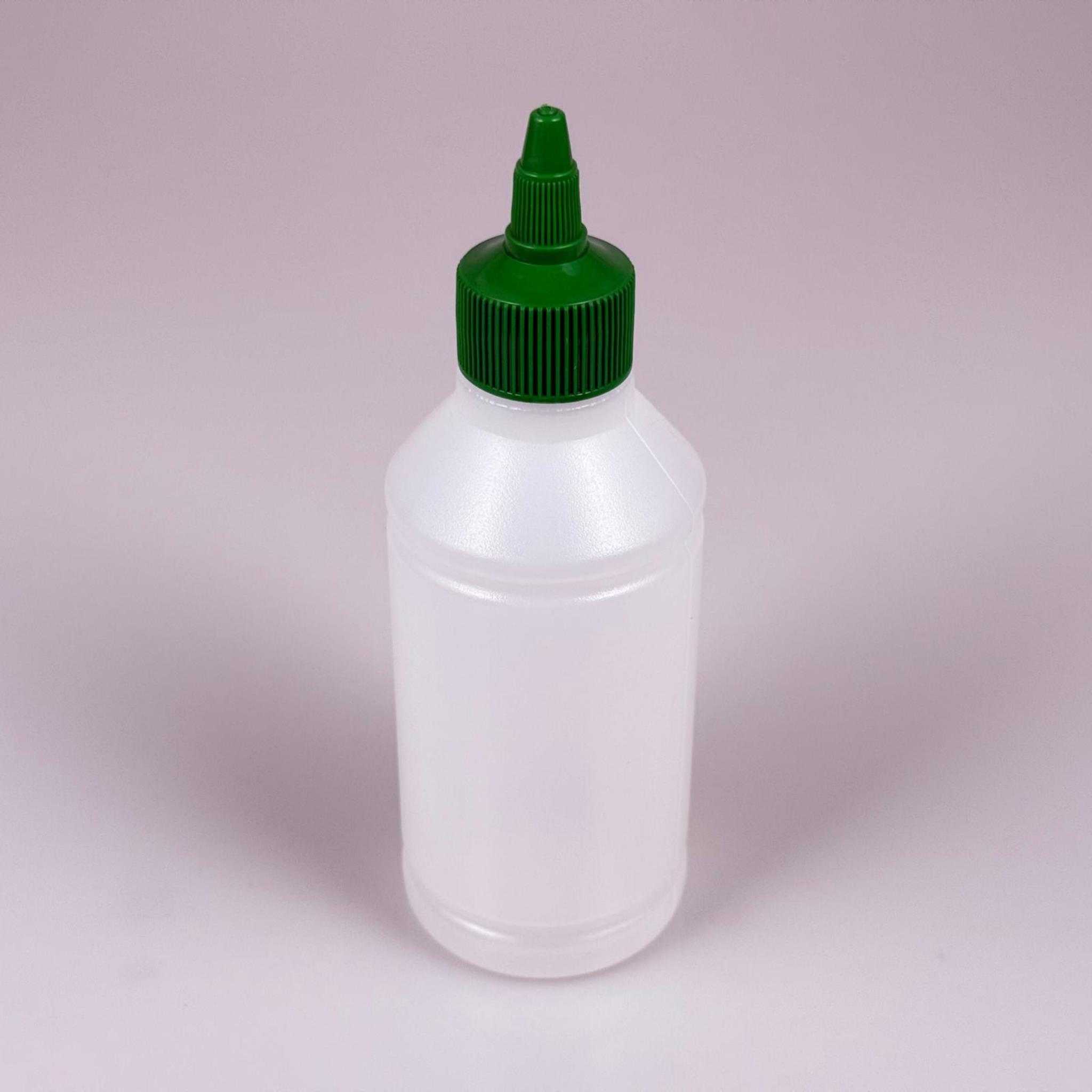 ZEYTİNYAĞI, SOS, ACI SOS, SİRKE, SRIRACHA VB BOŞ ŞİŞELERİ - YEŞİL SİVRİ TWİST AKITICI KAPAK + 250 ML NATÜREL POLİETİLEN PLASTİK ŞİŞE TAKIM