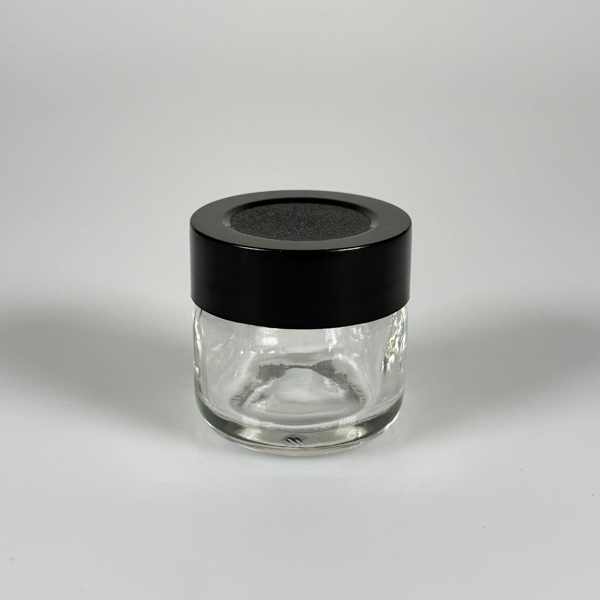 29 CC CAM KAVANOZ - SİYAH PLASTİK DERİN ÜSTÜ KUMLAMA KAPAKLI - 29 ML MUM CAM KAVANOZLARI, MİNİ KREM KAVANOZU