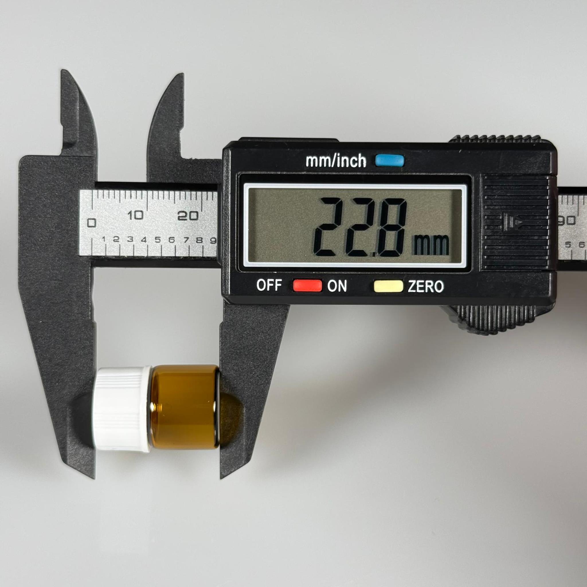 1 CC AMBER CAM ŞİŞE - BEYAZ KAPAKLI - 1 ML KAPAKLI CAM ŞİŞE