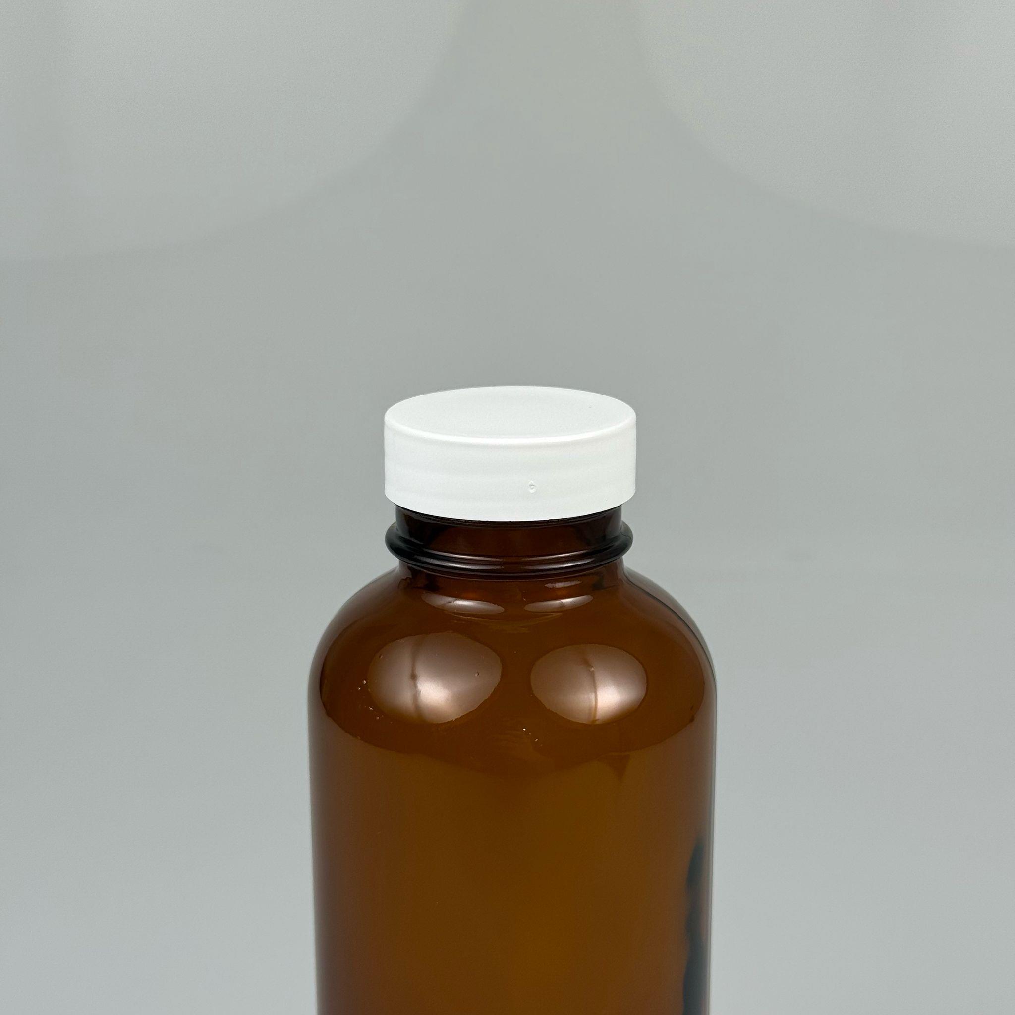 500 CC ENDÜSTRİYEL, KEVITA MODEL GENİŞ AĞIZLI AMBER CAM ŞİŞE - BEYAZ PLASTİK KAPAKLI - 500 ML CAM KAHVERENGİ ECZA, ZEYTİNYAĞI, ÇEREZ, GRANÜR KAHVE, COLDBREW VB İÇİN ÇOK AMAÇLI CAM ŞİŞELER