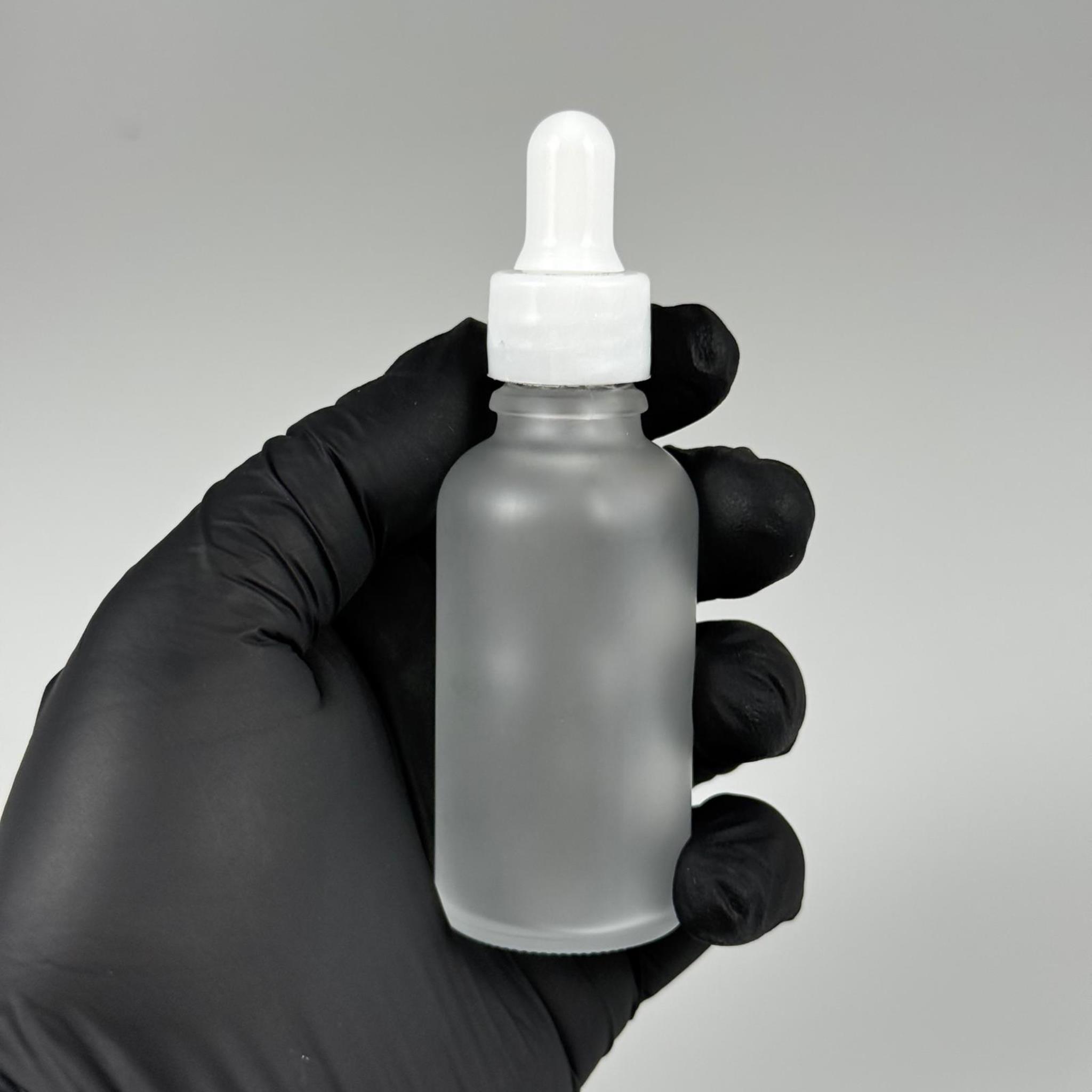 30 CC BUZLU İNCE UÇLU CAM DAMLALIKLI ŞİŞE - BEYAZ EMZİK + BEYAZ DÜZ KAPAK + CAM PİPET TAKIM - 30 ML BUZLU İNCE UÇLU DAMLALIKLI ŞİŞE SETİ