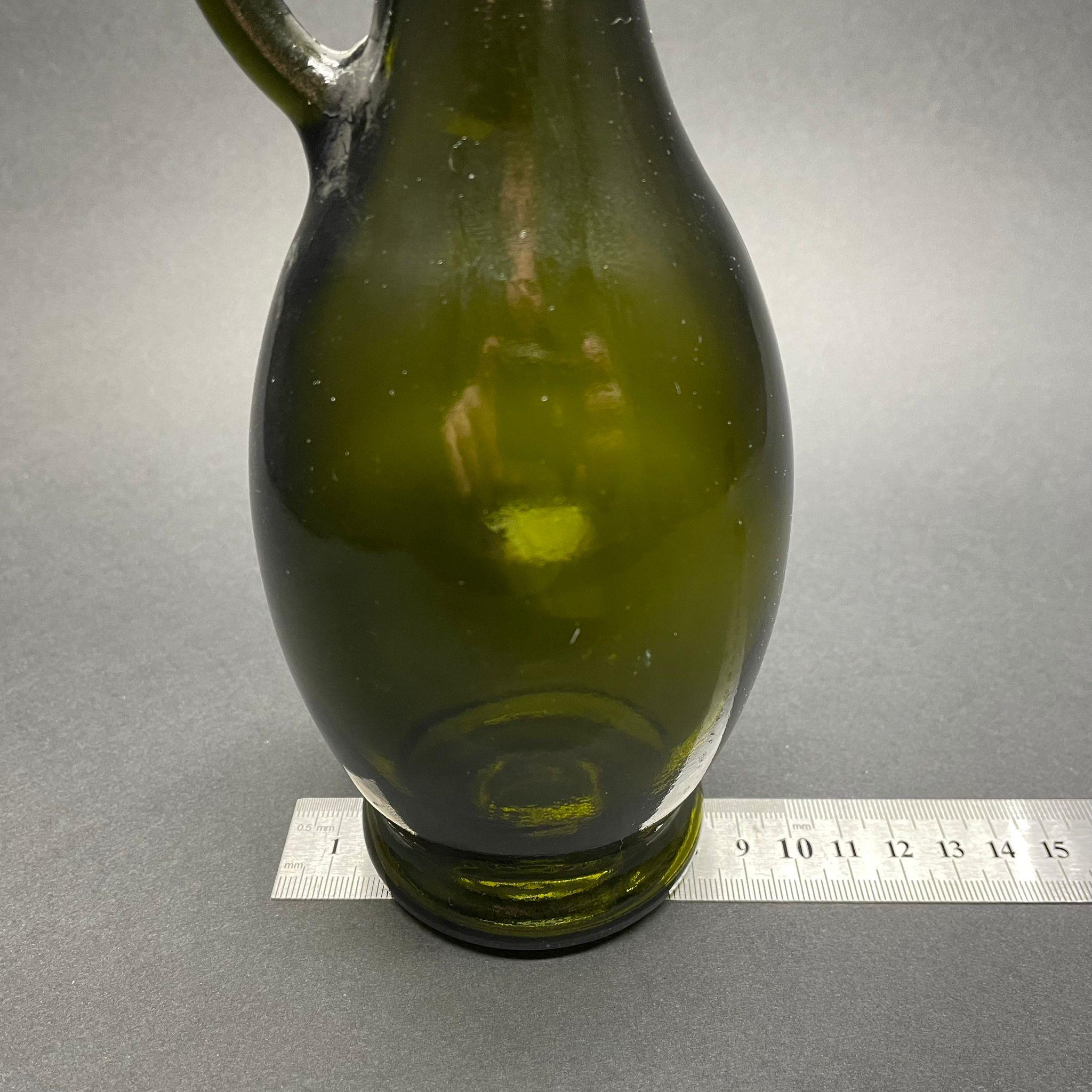 500 CC GAGALI KULPLU YAĞLIK CAM ŞİŞE - 500 ML GALON YAĞDANLIK ŞİŞE - YAĞ ŞİŞESİ - YEŞİL - MANTAR TIPALI