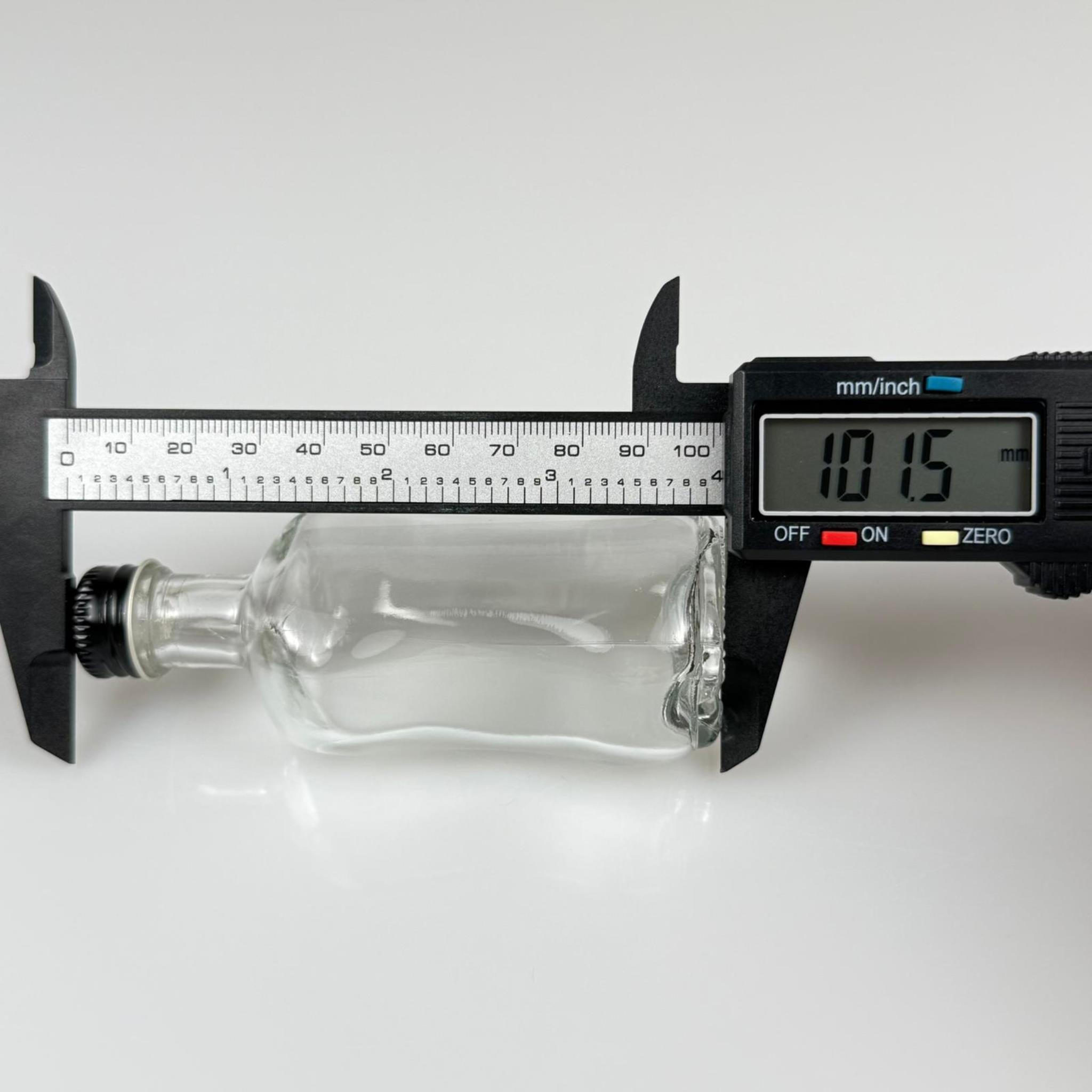 50 CC BOĞAZLI İNCE BELLİ CAM ŞİŞE - SİYAH METAL KAPAKLI - 50 ML PRESTİJLİ ŞİŞE
