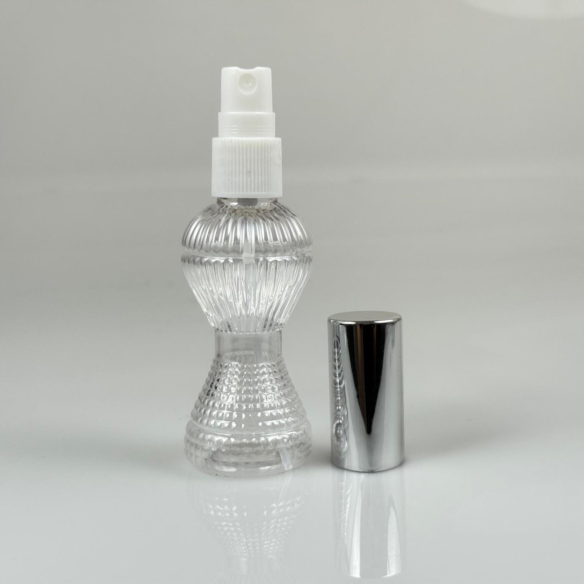 50 ML PET KOLONYA, PARFÜM VB ŞİŞELERİ - METAL ALÜMİNYUM GÜMÜŞ KAPAK + VİDALI SPREY + 50 CC PIRLANTA ŞİŞE SET TAKIM