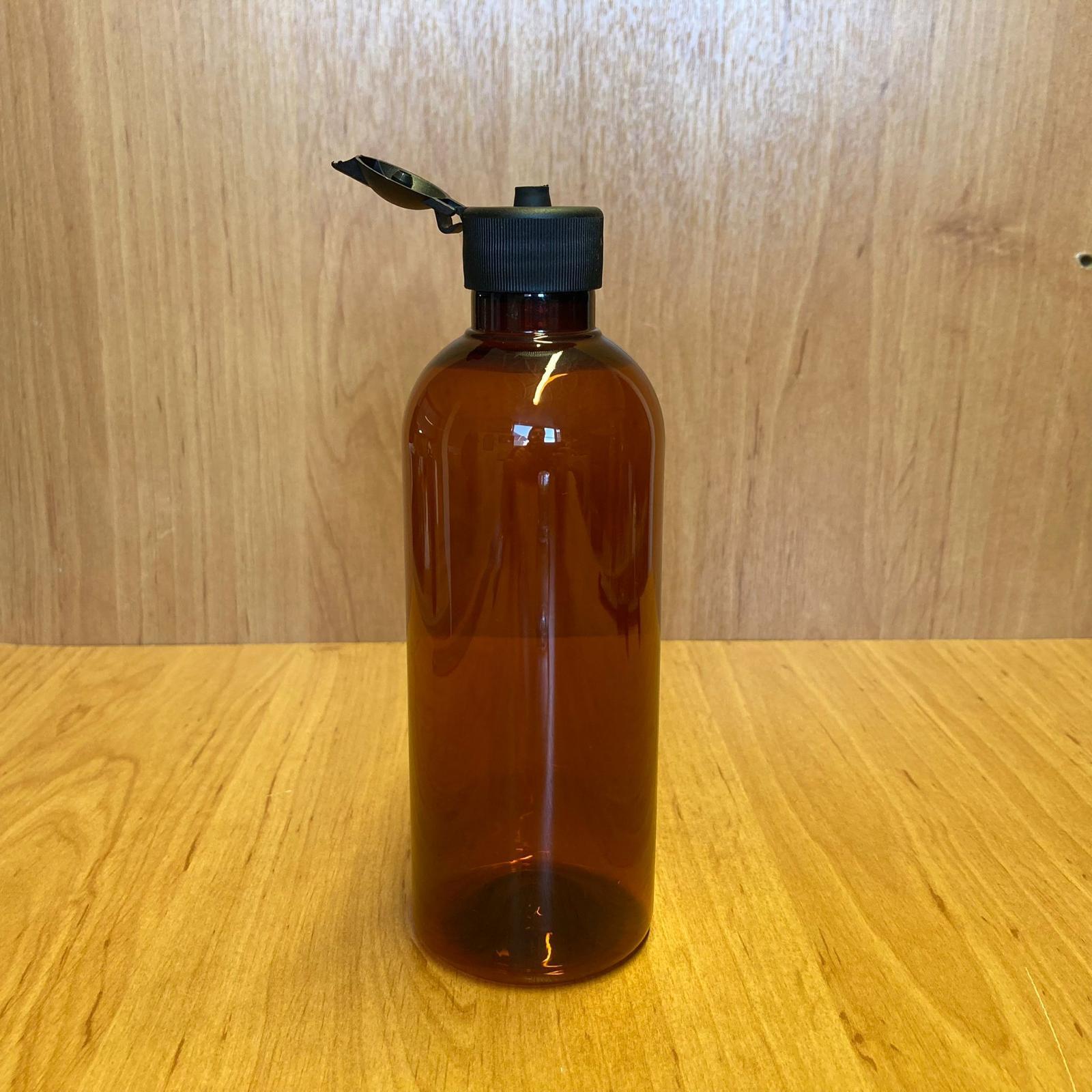 400 CC AMBER PLASTİK ŞAMPUAN ŞİŞESİ - SİYAH AKITICILI FLİPTOP KAPAKLI - 400 ML KAHVERENGİ BOŞ PLASTİK ŞİŞE - AÇILIR KAPANIR KAPAKLI