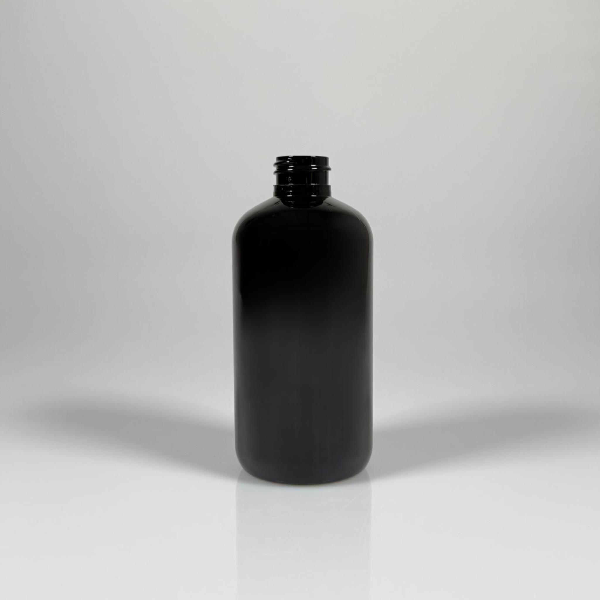 250 CC SİYAH PLASTİK ŞİŞE ZEYNEP MODEL KAPAKSIZ (24 AĞIZ) - 250 ML TOMBUL PET ŞİŞE