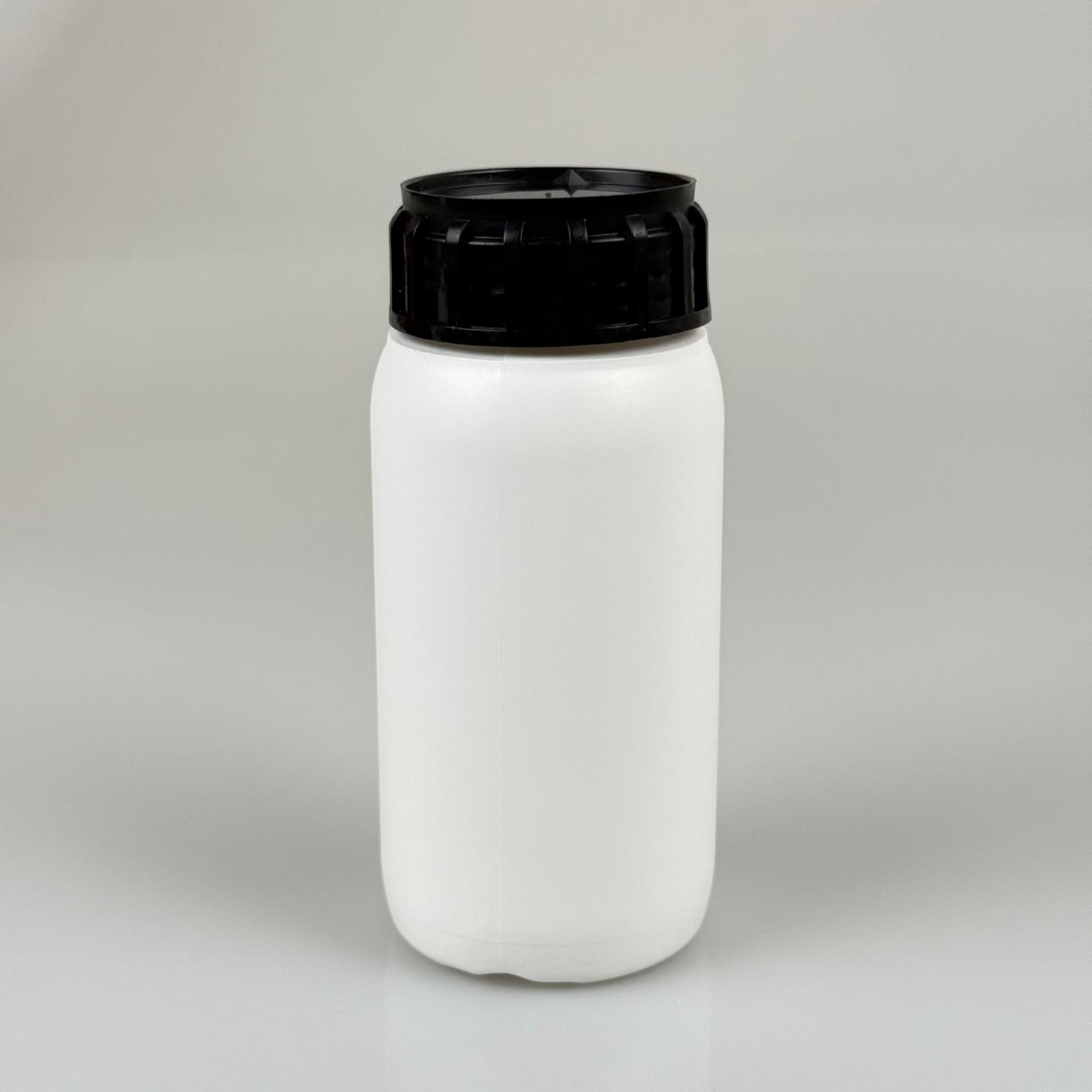 0,25 LT ZİRAİ İLAÇ BİDONU BEYAZ + SİYAH ALÜMİNYUM FOLYOLU İNDİKSİYON CONTA SK50 KAPAK - 250 CC PE POLİETİLEN TARIM BİDON
