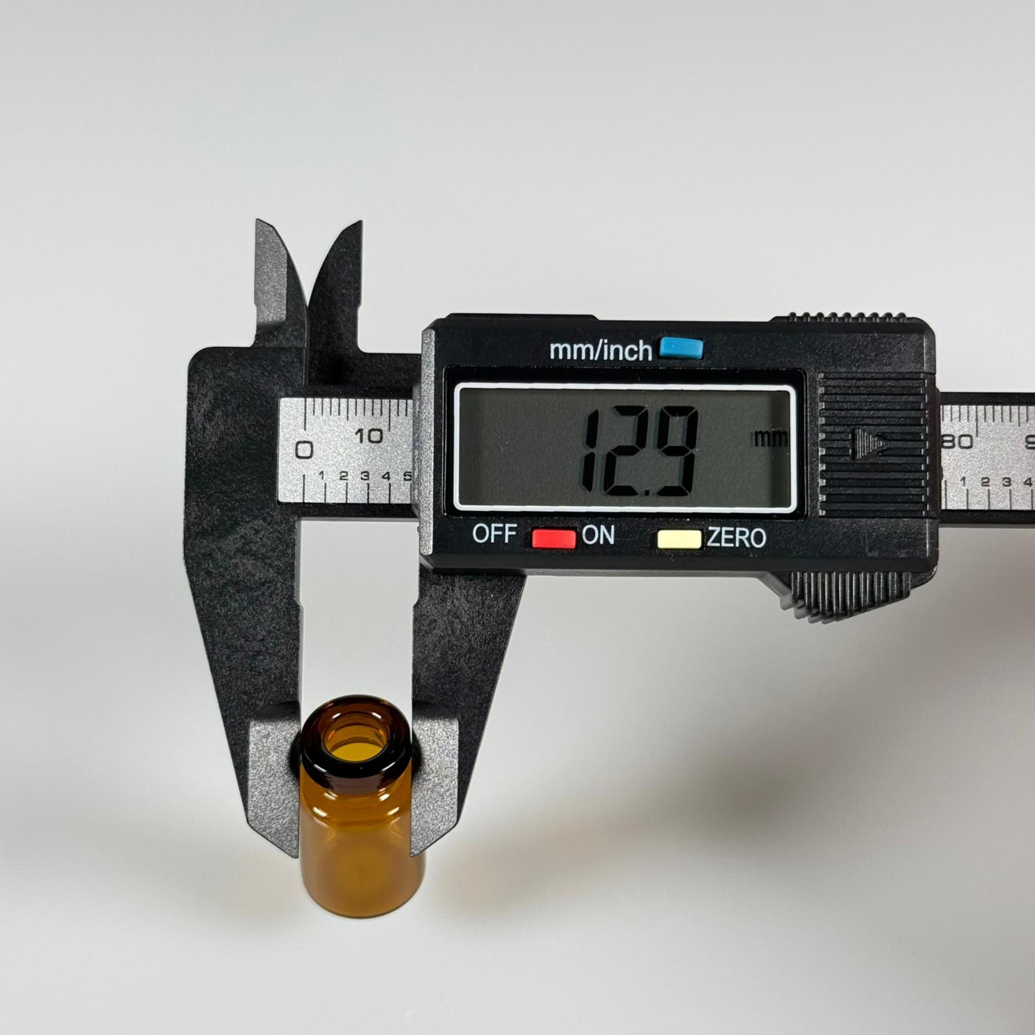 BOROSİLİKAT AMBER CAM ŞİŞE - 2 CC - 16x27 MM - ÇEKME CAM BORU FLAKON İNCE PENİSİLİN ŞİŞESİ - AĞIZ ÇAPI 13 MM