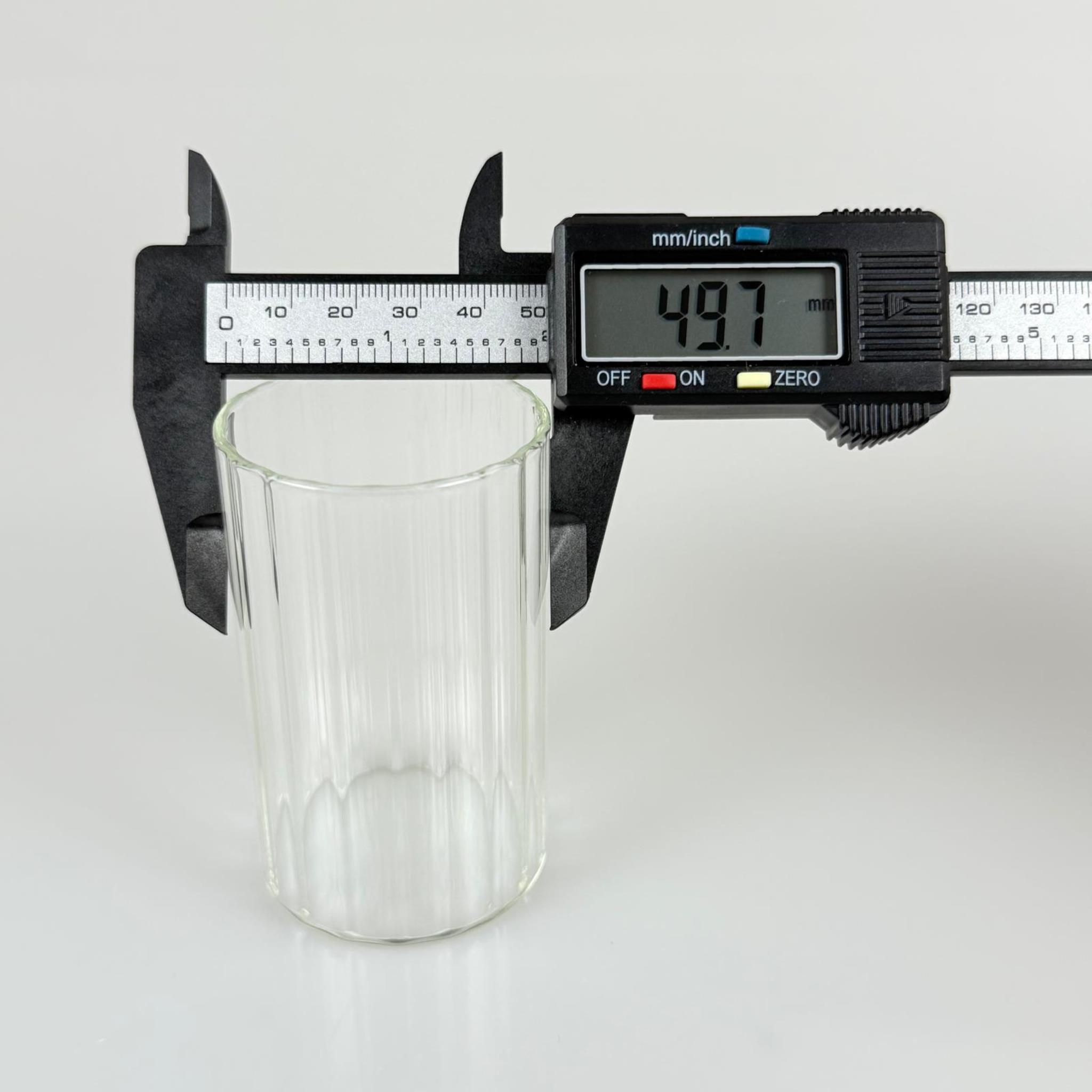 MUM BARDAK ÇİZGİLİ - ŞEFFAF - MUM İÇİN CAM BARDAK - TOPTAN MUM BARDAK - BOŞ MUM BARDAĞI - 120 CC (50X80 MM)