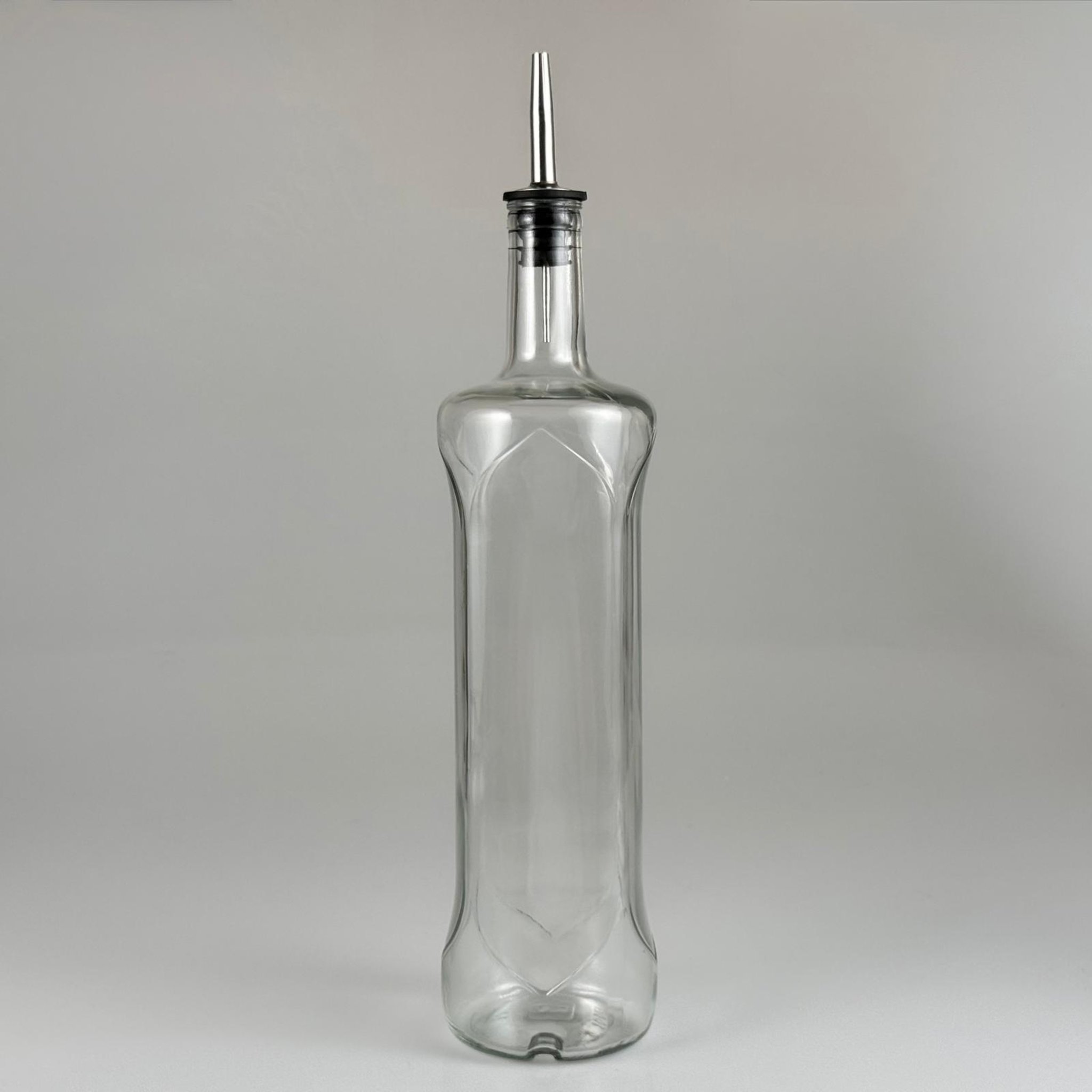 1000 CC DESENLİ DORİKA ŞEFFAF CAM ŞİŞE + ÇELİK AKITICILI TAKIM - 1000 ML MANTAR TIPALI ÇAKMA AĞIZ  CAM ŞİŞE