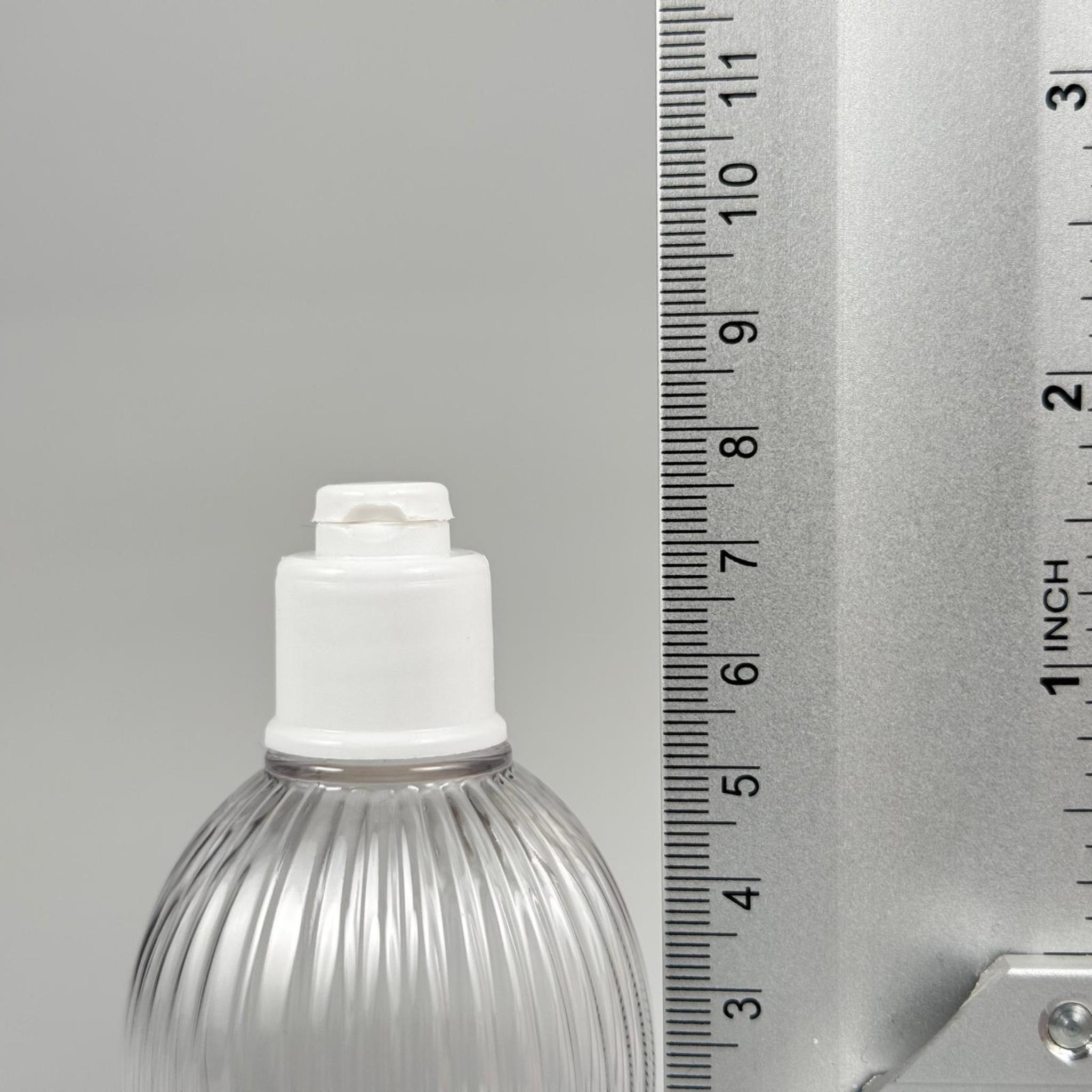 50 CC TOP ÇİZGİLİ DESENLİ 18 MM BEYAZ YENİ MODEL FLİPTOP KAPAKLI PET ŞİŞE - 50 ML TOP MODEL ÇİZGİLİ YENİ MODEL FLİPTOP KAPAKLI PLASTİK ŞİŞE