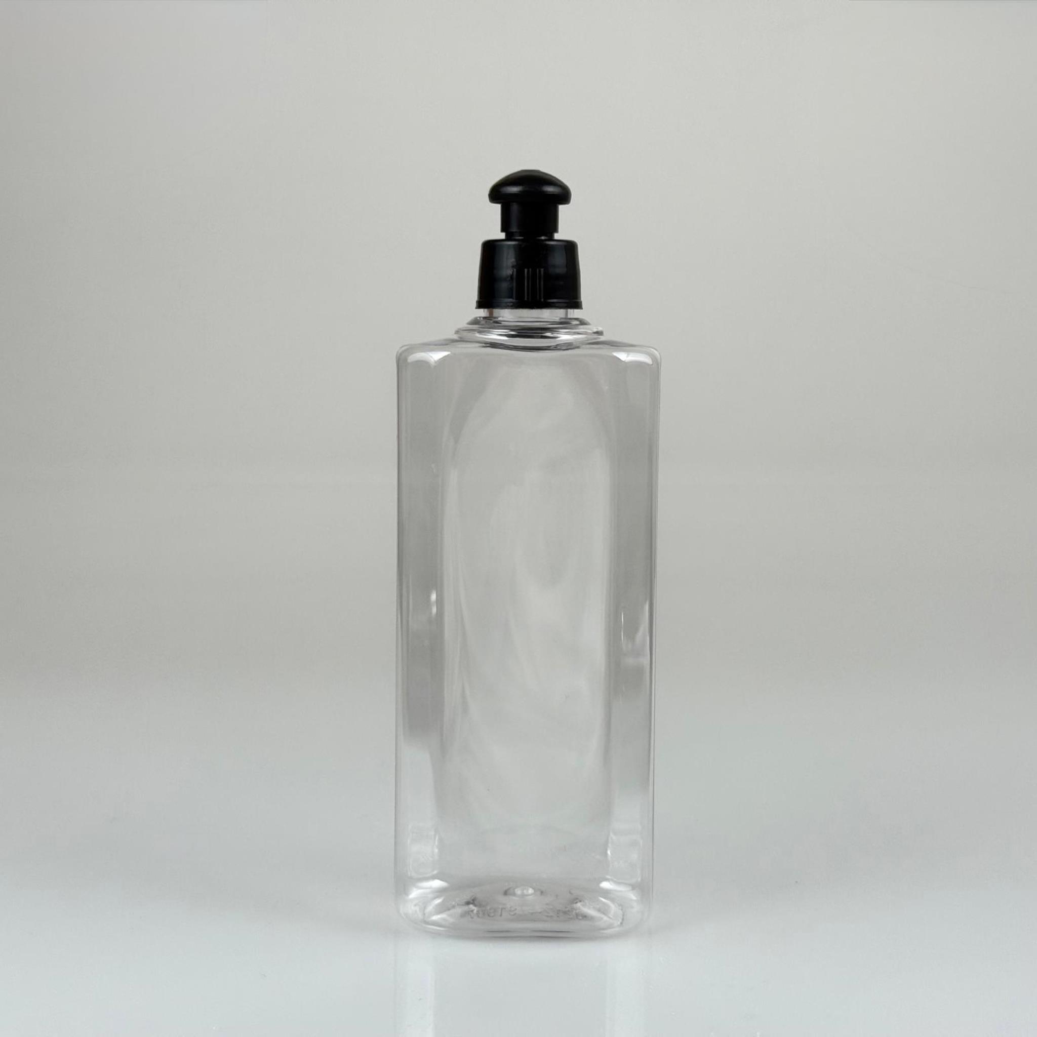 400 CC YASSI MODEL PET ŞİŞE - PUSH-PULL AKITICI KAPAKLI - 400 ML AKITICILI PLASTİK ŞİŞE