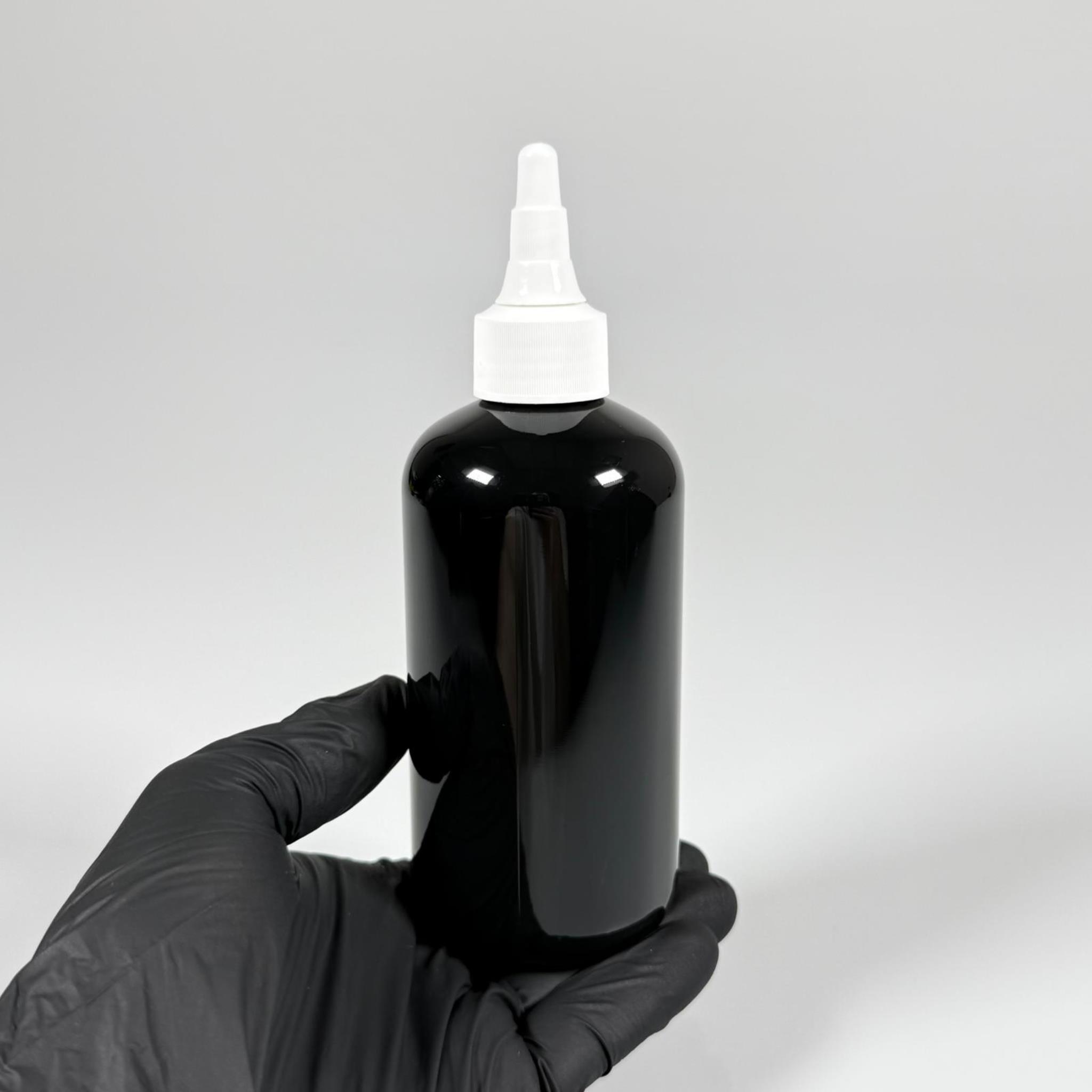 250 CC SİYAH ŞİŞE - BEYAZ ASANSÖR AKITICI KAPAKLI - 250 ML AKITICILI PLASTİK ŞİŞE - ZEYNEP MODEL PET ŞİŞE