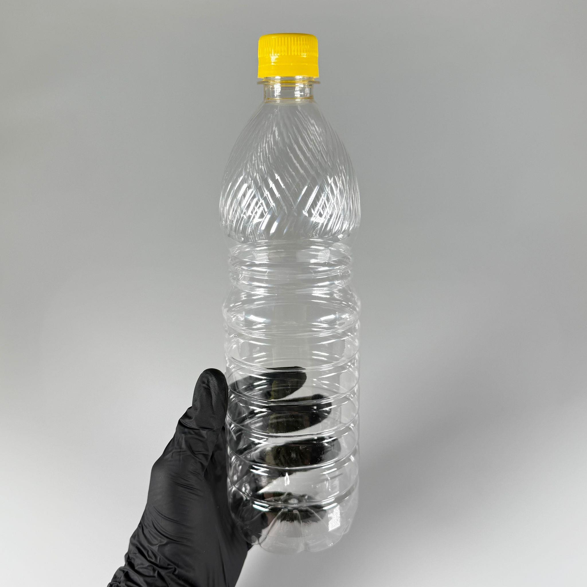 1 LT KİLİTLİ KAPAKLI PET ŞİŞE - SARI KAPAKLI 1 LİTRE BOŞ PET ŞİŞE
