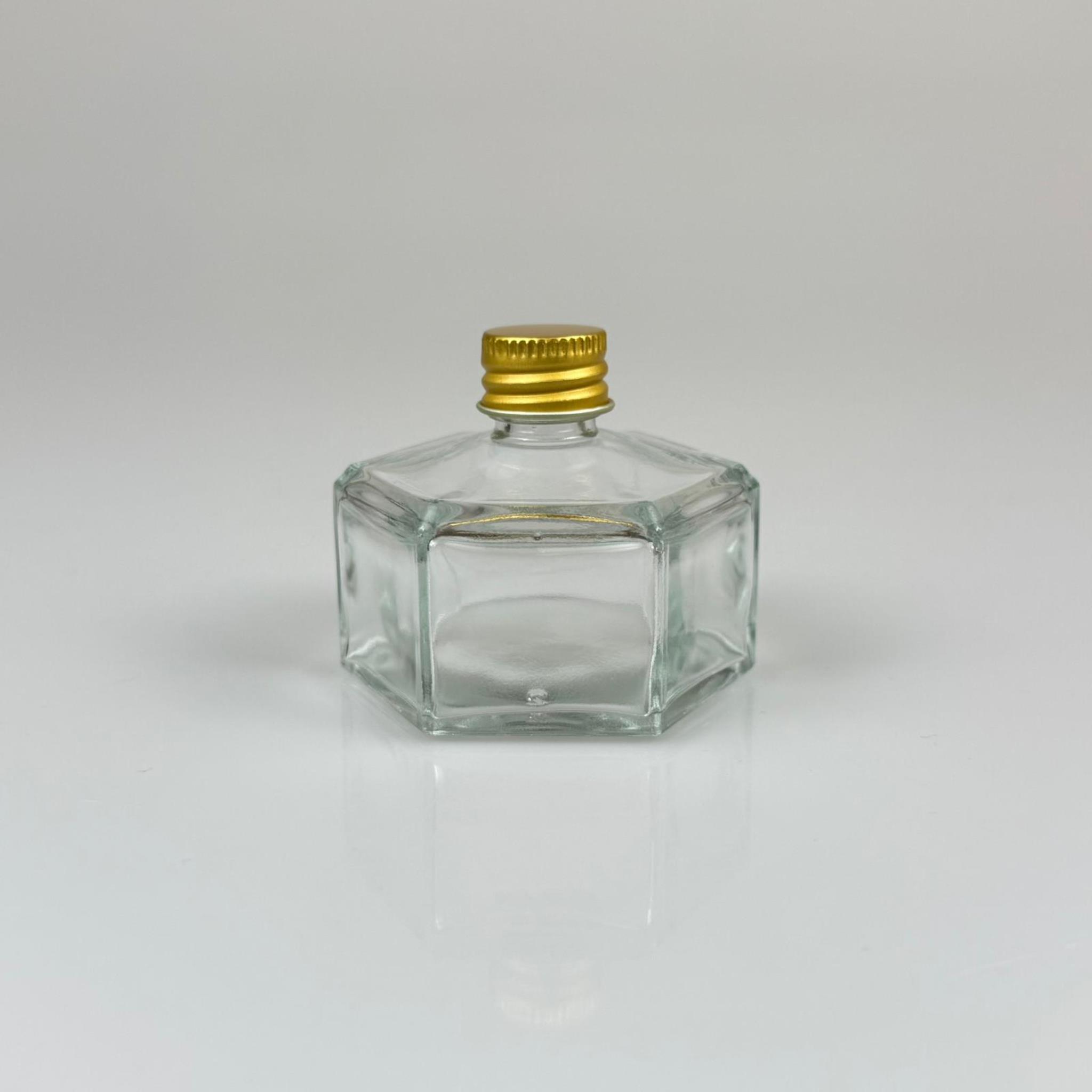 50 CC BASIK ALTIGEN CAM ŞİŞE - GOLD METAL KAPAKLI - 50 ML PRESTİJLİ ŞİŞE