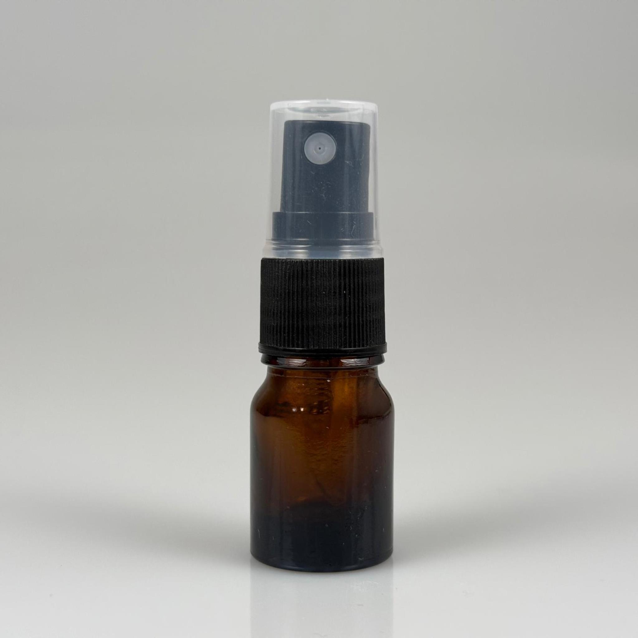 3 CC AMBER CAM ŞİŞE SİYAH SPREYLİ TAKIM - 3 ML KAHVERENGİ SPREYLİ ŞİŞE