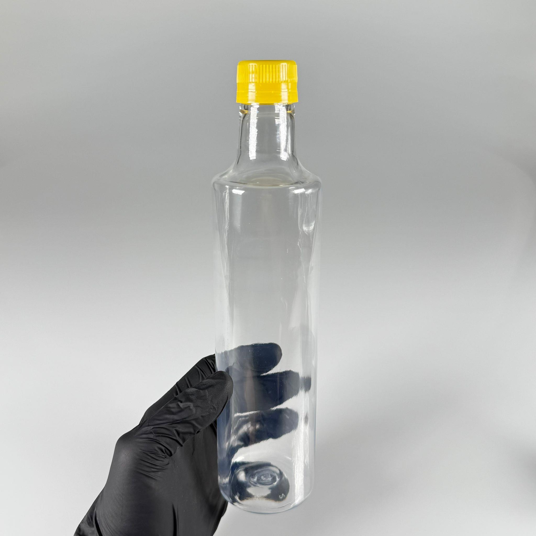 500 CC DORİKA SİLİNDİR PET ŞİŞE - CONTALI KİLİTLİ SARI KAPAKLI -  (60 GR) CAM GÖRÜNÜMLÜ SERT KALIN KIRILMAZ 500 ML SİLİNDİR PLASTİK ŞİŞE