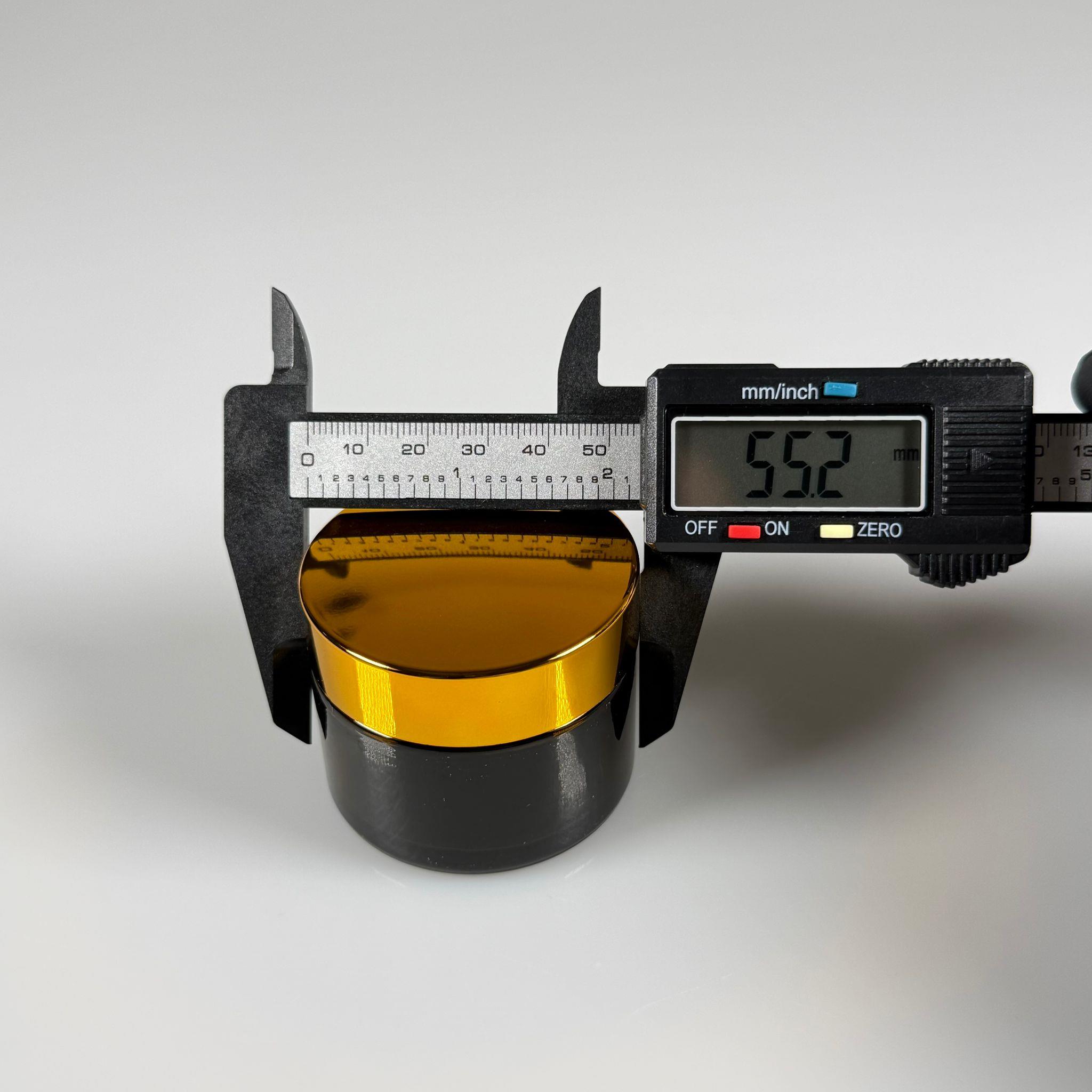 50 CC CAM AMBER KREM KAVANOZU - GOLD KAPAKLI İÇ CONTALI - 50 ML KAHVERENGİ KREM KAVANOZU - AMBER MUM KAVANOZU