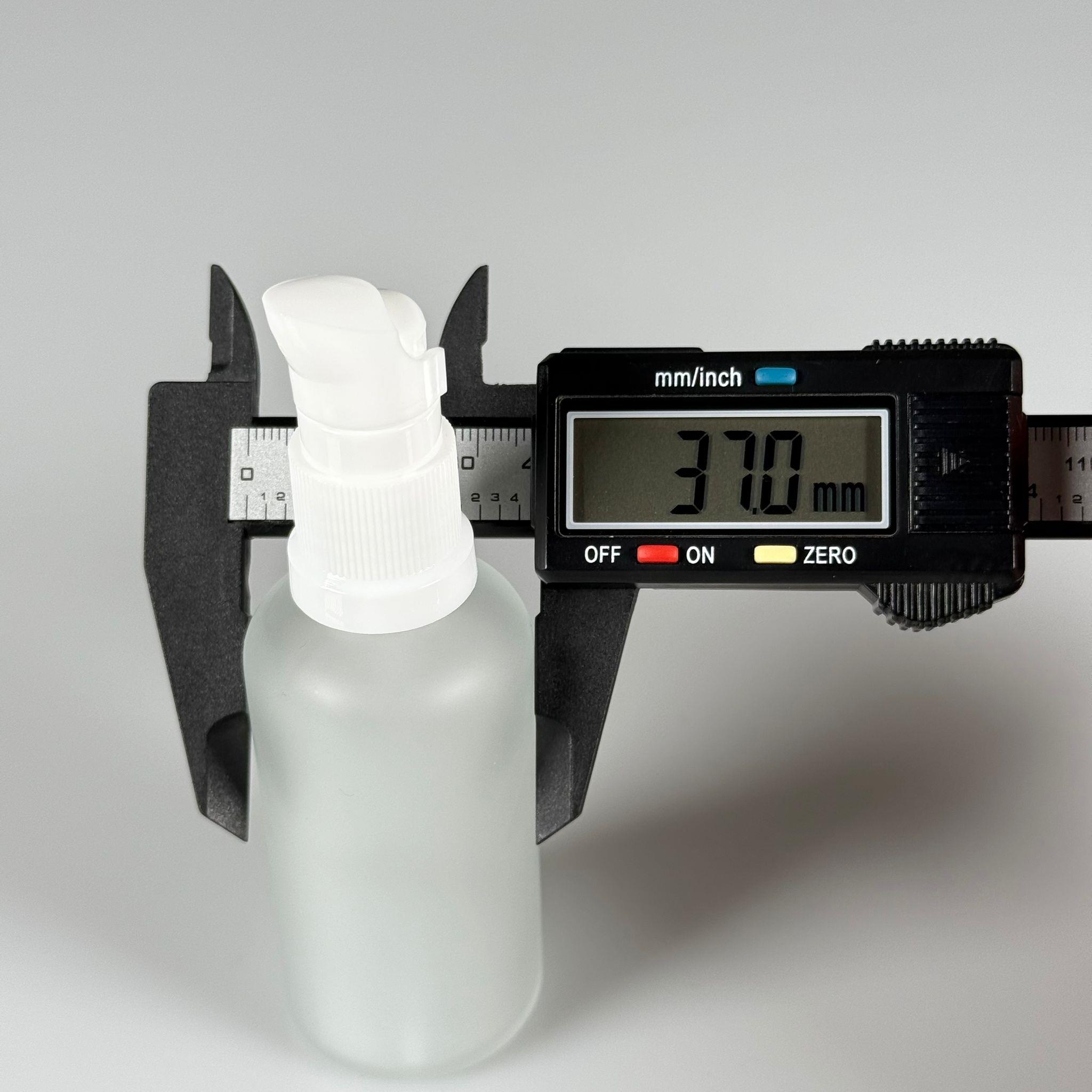 50 CC BUZLU CAM ŞİŞE - SIZDIRMAZ ETEKLİ BEYAZ LOSYON POMPALI TAKIM - 50 ML LOSYON ŞİŞESİ - YAĞ, KREM GİBİ YOĞUN KIVAMLI SIVILAR İÇİN CAM AMBALAJ