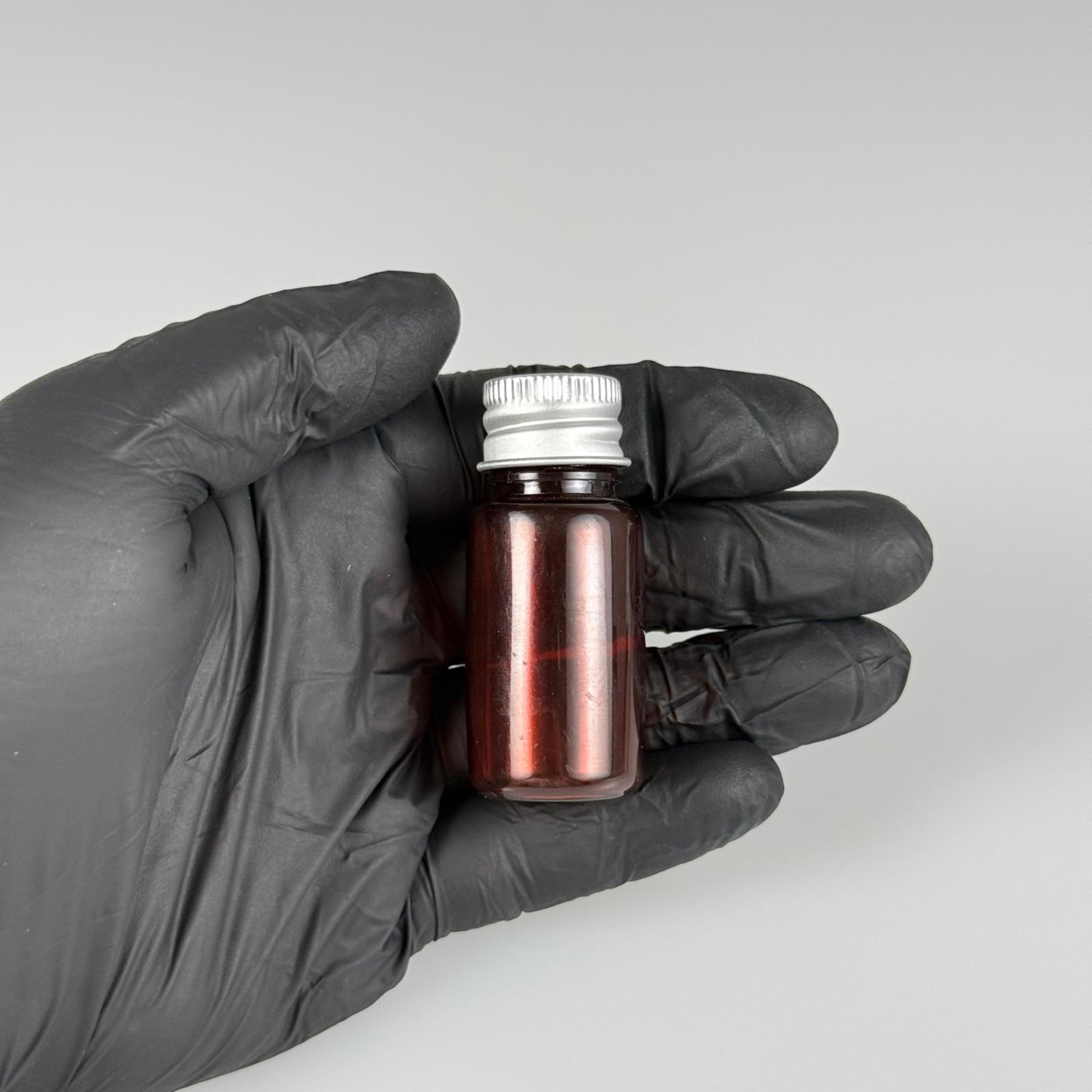10 CC AMBER PET SHOT ŞİŞE - KÖPÜK CONTALI GÜMÜŞ ALÜMİNYUM METAL KAPAKLI + KÖR TIPALI TAKIM - 10 ML KAHVERENGİ PLASTİK ŞİŞE