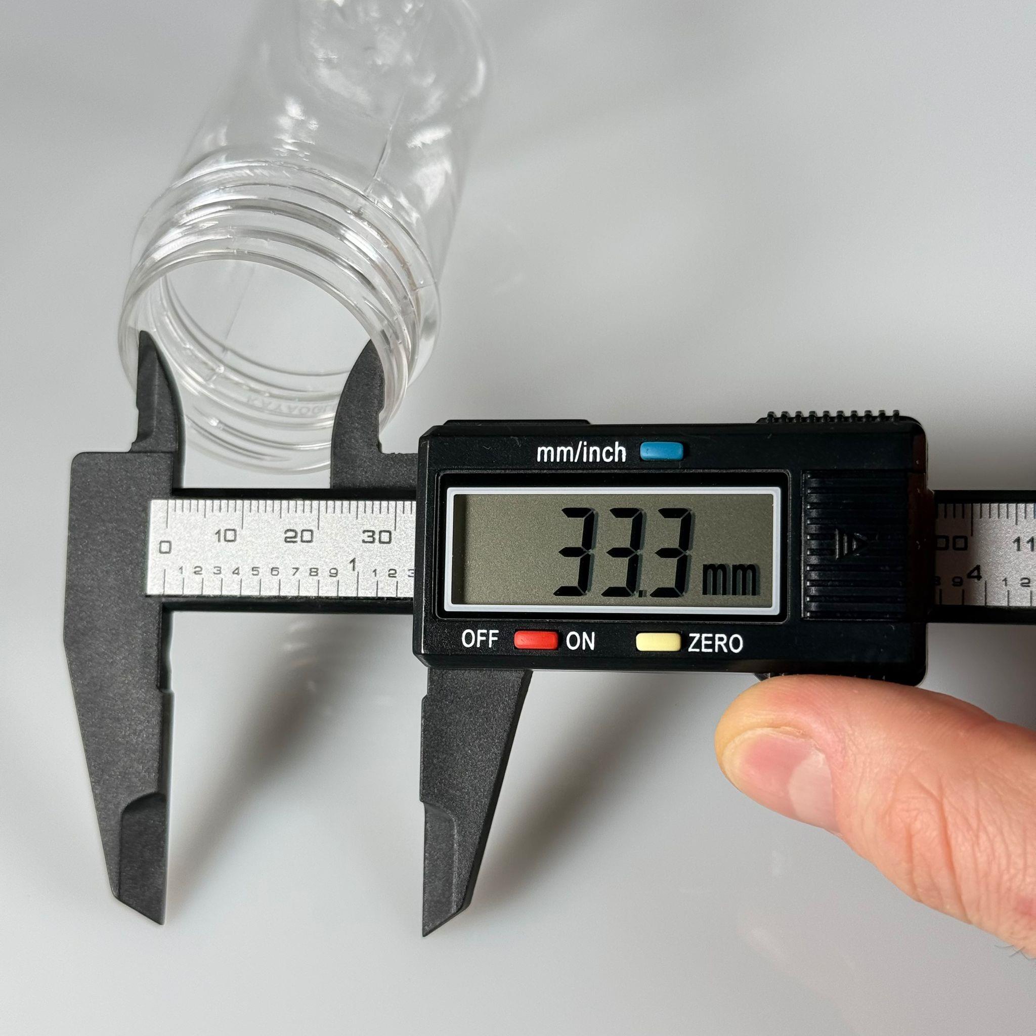 60 CC SİLİNDİR PET ŞİŞE (15,6 GR) - 38 MM GENİŞ AĞIZLI KAPAKSIZ - 60 ML PLASTİK BOŞ ŞİŞELER