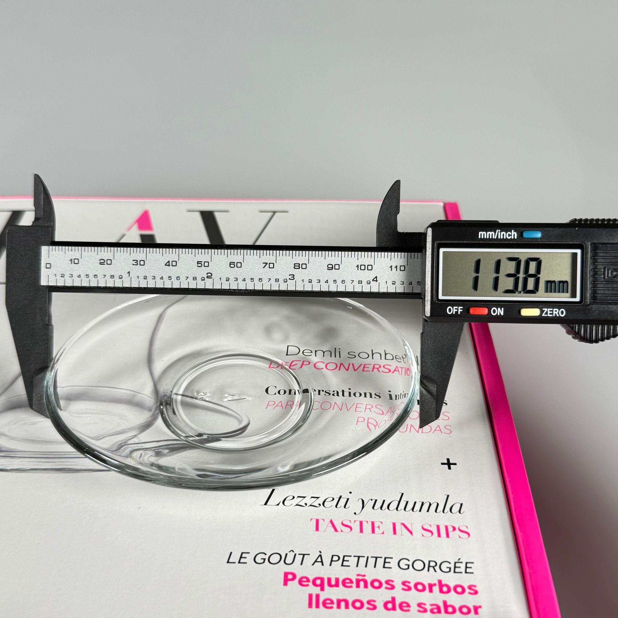 HEDİYELİK ÇAY SETİ 6 BARDAK + 6 TABAK - DEMET 12 PARÇA ÇAY SETİ (DMT303 BARDAK 6 ADET + ASN274 SADE TABAK 6 ADET) LAV