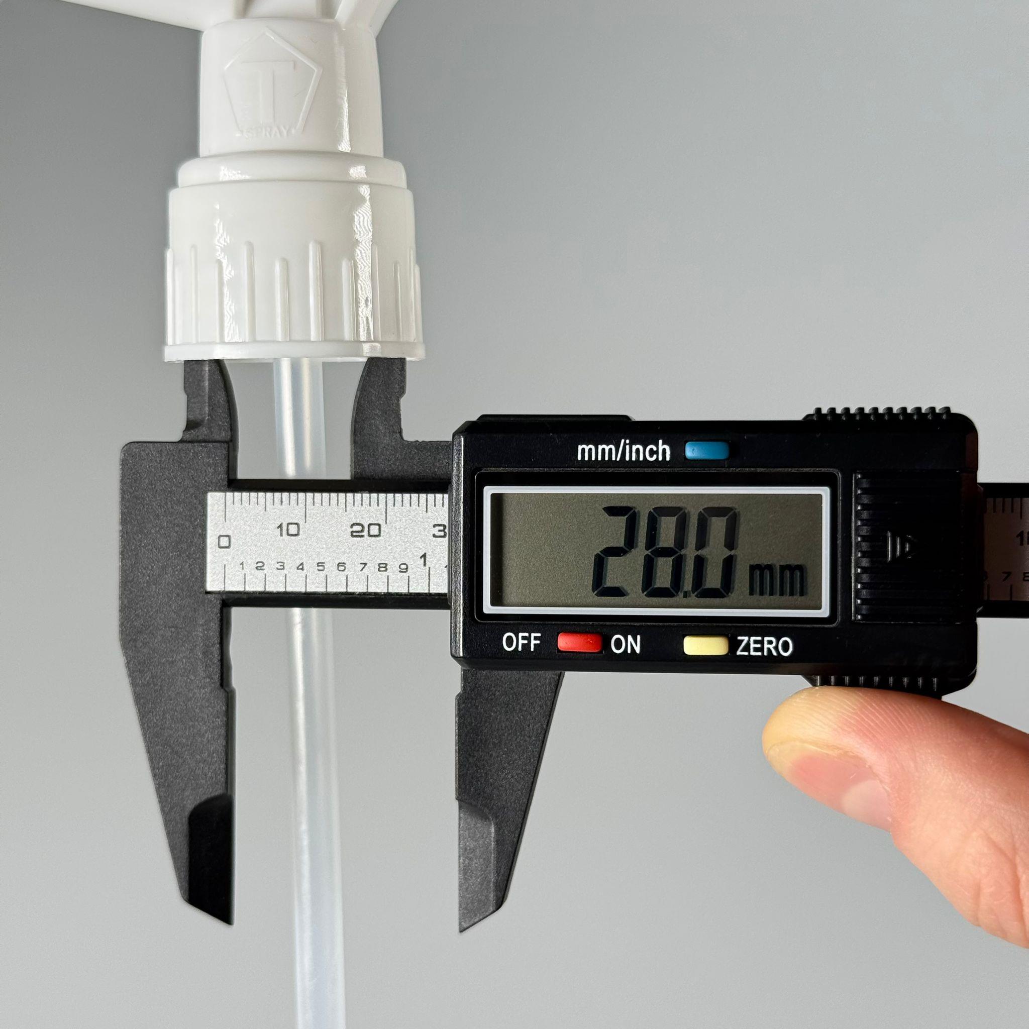 28 MM SPREY BÜYÜK DOZAJLI SPREY - BEYAZ - 28 MM KİMYASALA DAYANIKLI TRİGER SPREY, OTO TEMİZLİK VB İÇİN FISFIS