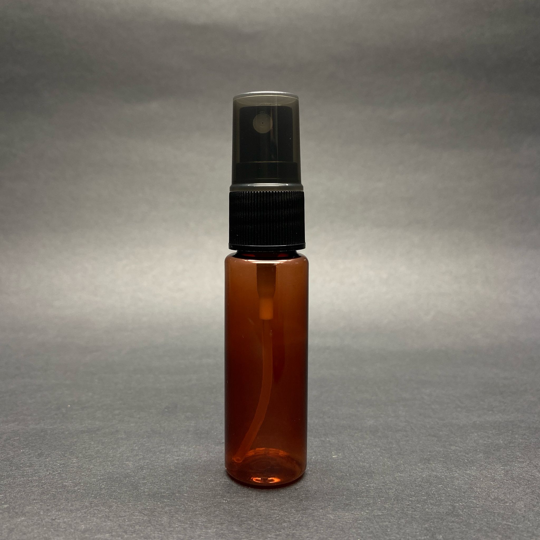 20 CC AMBER PET ŞİŞE - SİYAH SPREYLİ TESTER 20 ML PLASTİK ŞİŞE