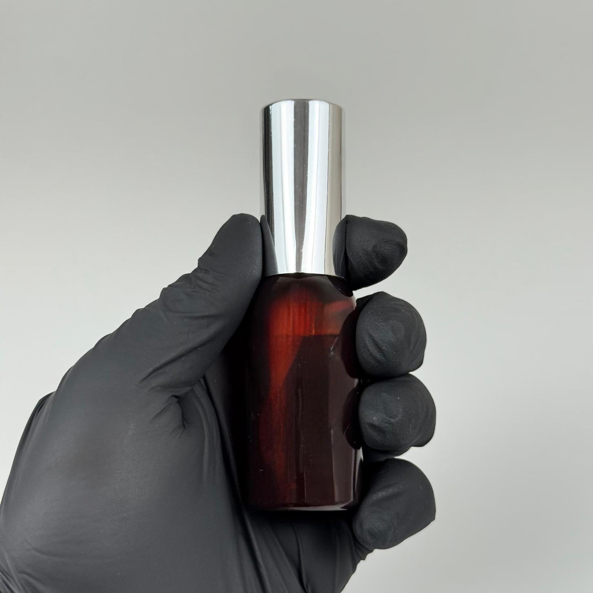 35 ML PET KOLONYA, PARFÜM VB ŞİŞELERİ - METAL ALÜMİNYUM GÜMÜŞ KAPAK + VİDALI SPREY + 35 CC AMBER ŞİŞE SET TAKIM
