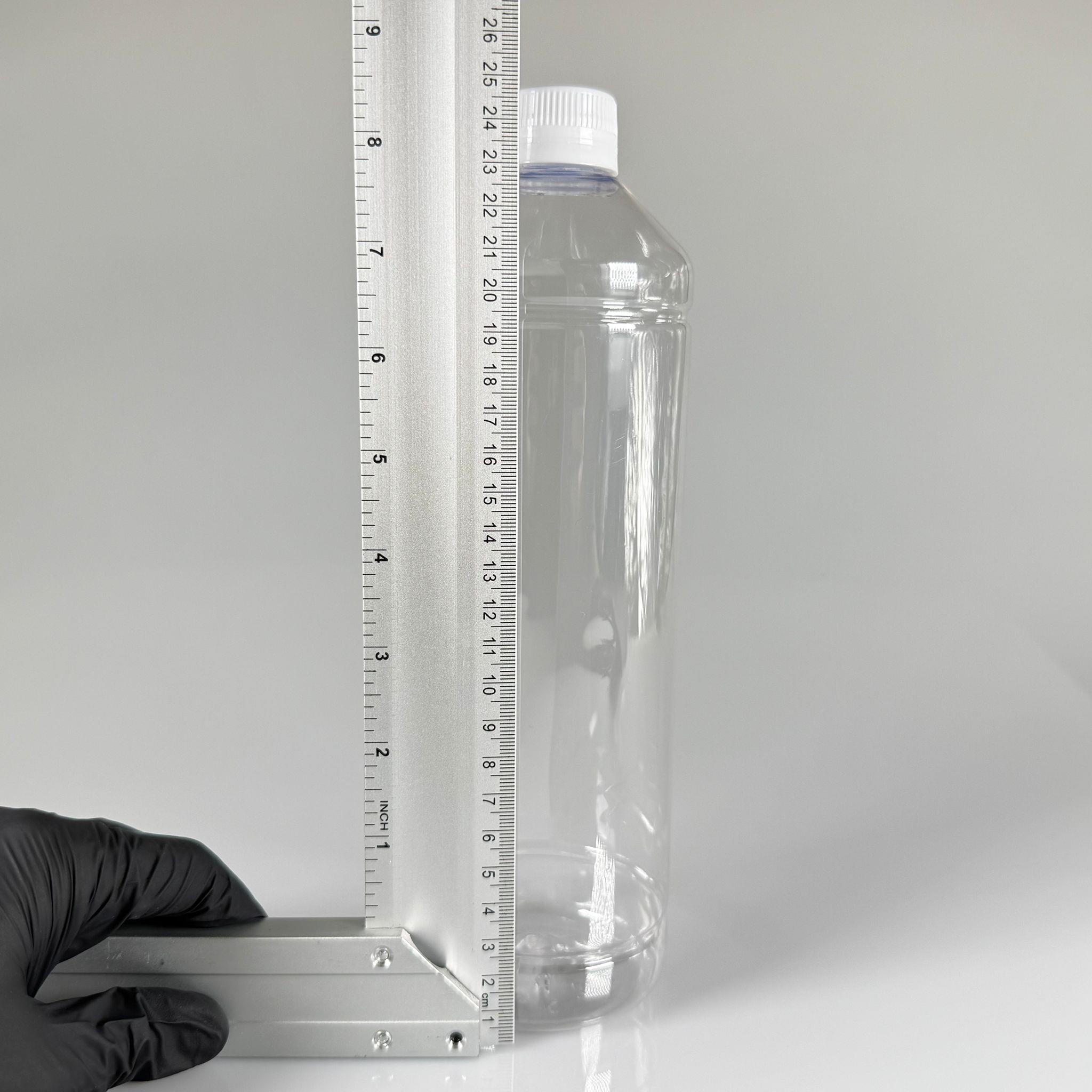 1000 CC DÜZ MODEL PET ŞİŞE (28 AĞIZ) - 1 LİTRE PET ŞİŞE BEYAZ CONTALI KİLİTLİ KAPAKLI