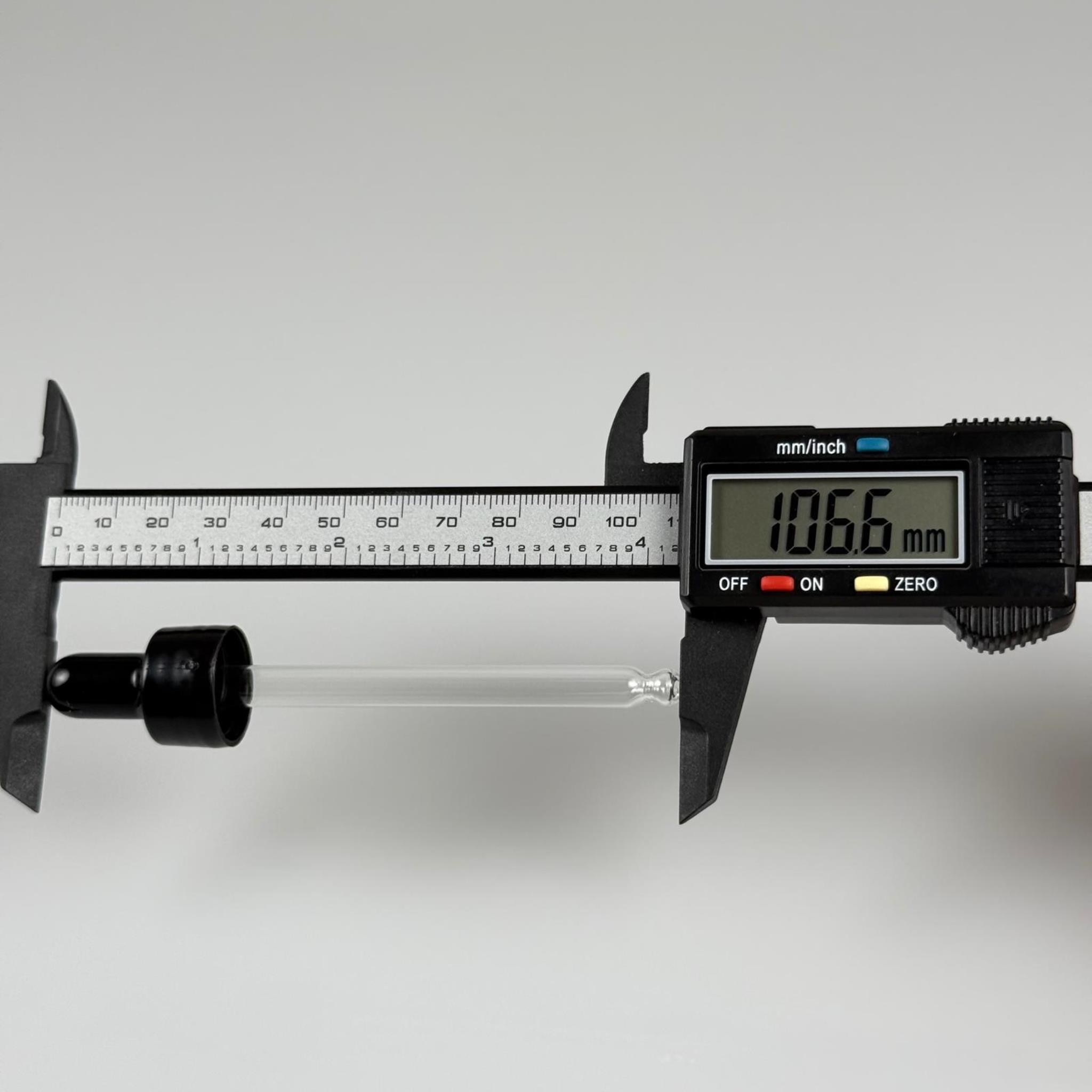 18 MM CAM DAMLALIKLI TAKIM - SİYAH EMZİK +  DELİKLİ PLASTİK DÜZ SİYAH KAPAK + 90 MM CAM PİPET