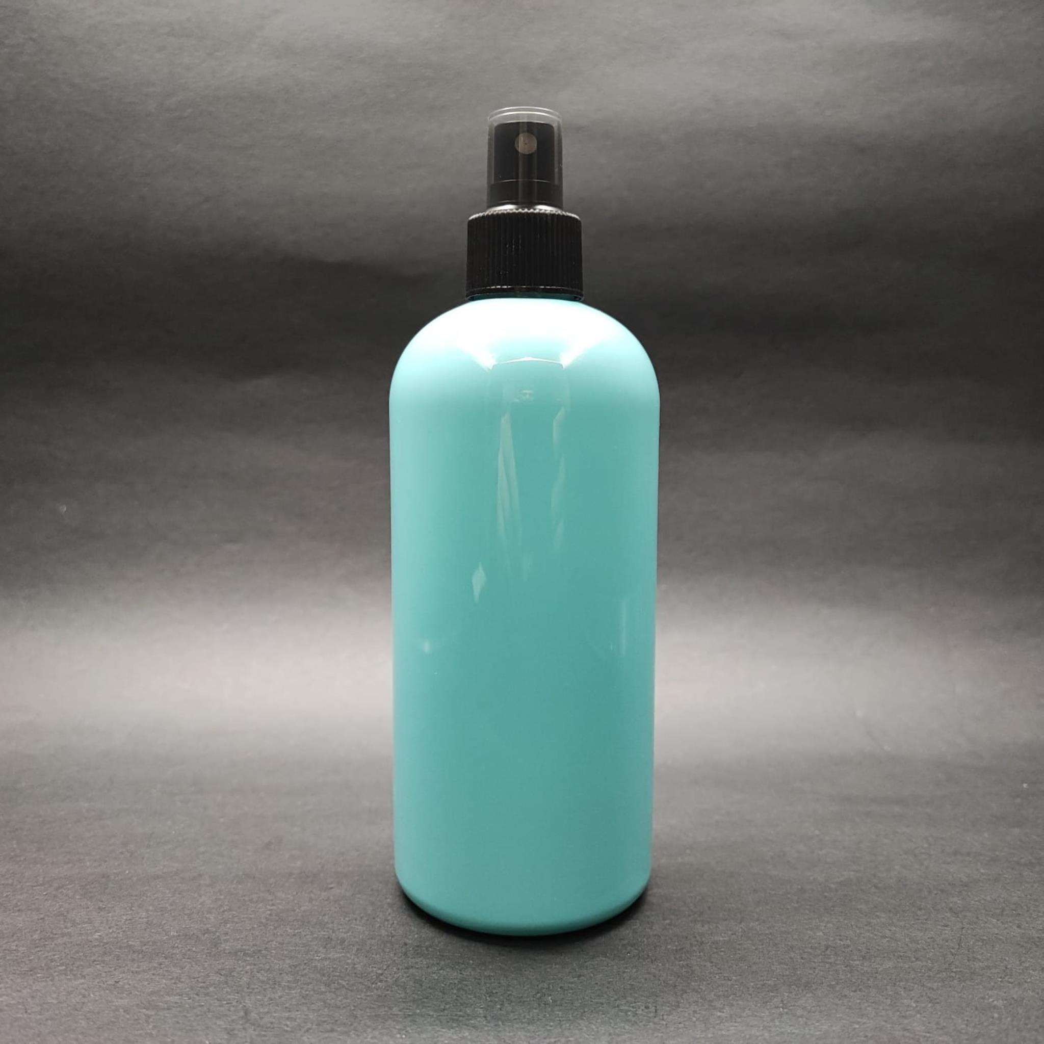 400 CC OVAL BOYUNLU SİLİNDİR PET ŞİŞE (30 GR) - SİYAH SPREYLİ - 400 ML PLASTİK ŞİŞE - TURKUAZ