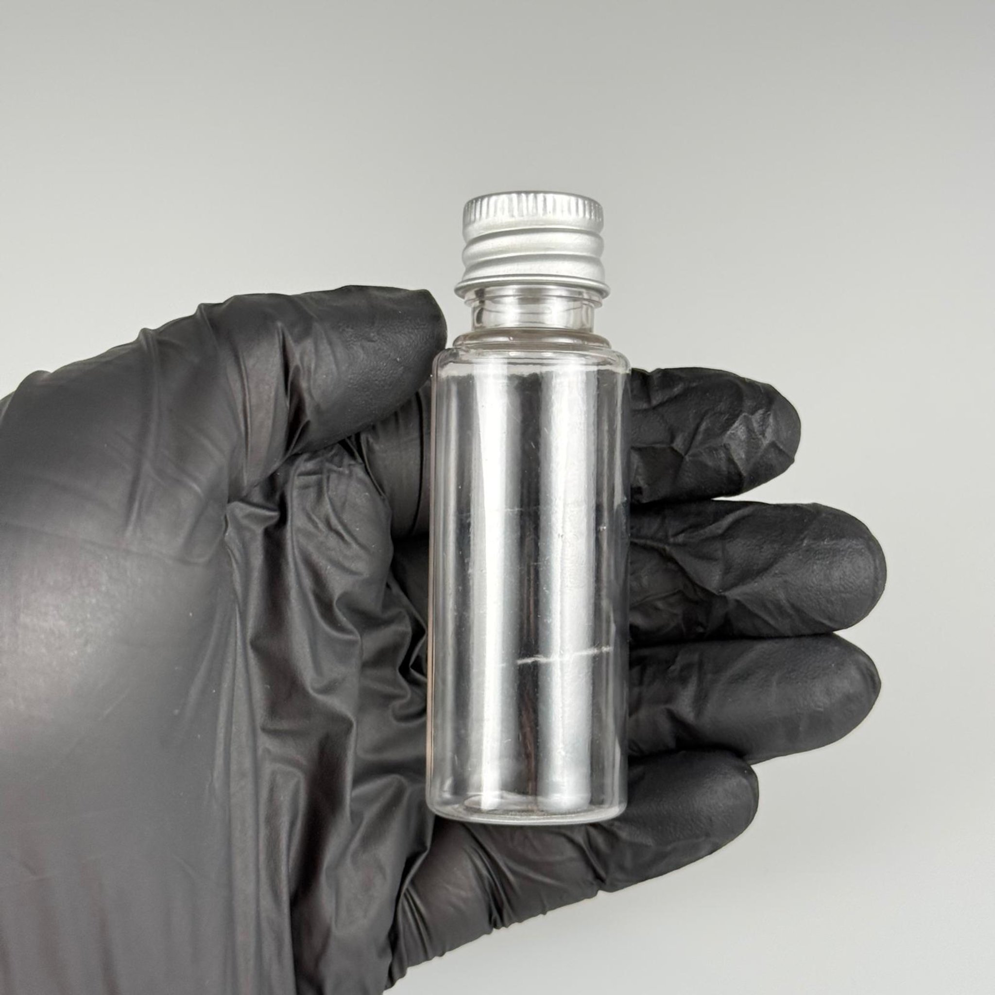 30 CC ŞEFFAF PET SHOT ŞİŞE - KÖPÜK CONTALI GÜMÜŞ ALÜMİNYUM METAL KAPAKLI DAMLALIKLI KOLONYA TIPALI TAKIM - 30 ML PLASTİK ŞİŞE