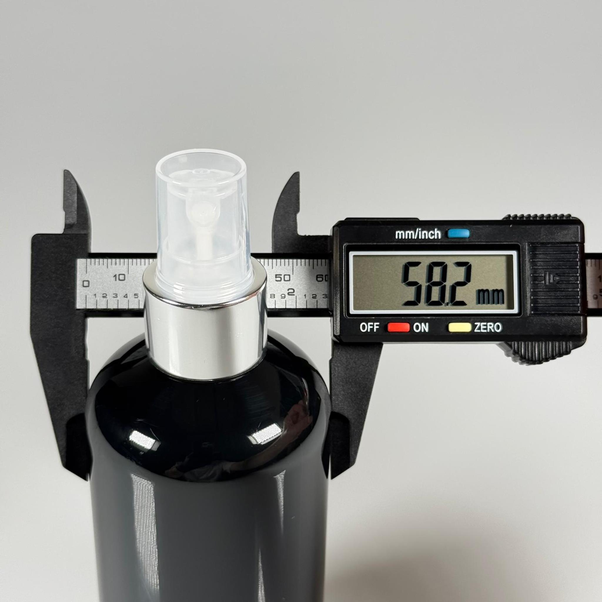 250 CC SİYAH ŞİŞE - GÜMÜŞ SPREYLİ - 250 ML SPREYLİ PLASTİK ŞİŞE - ZEYNEP MODEL PET ŞİŞE