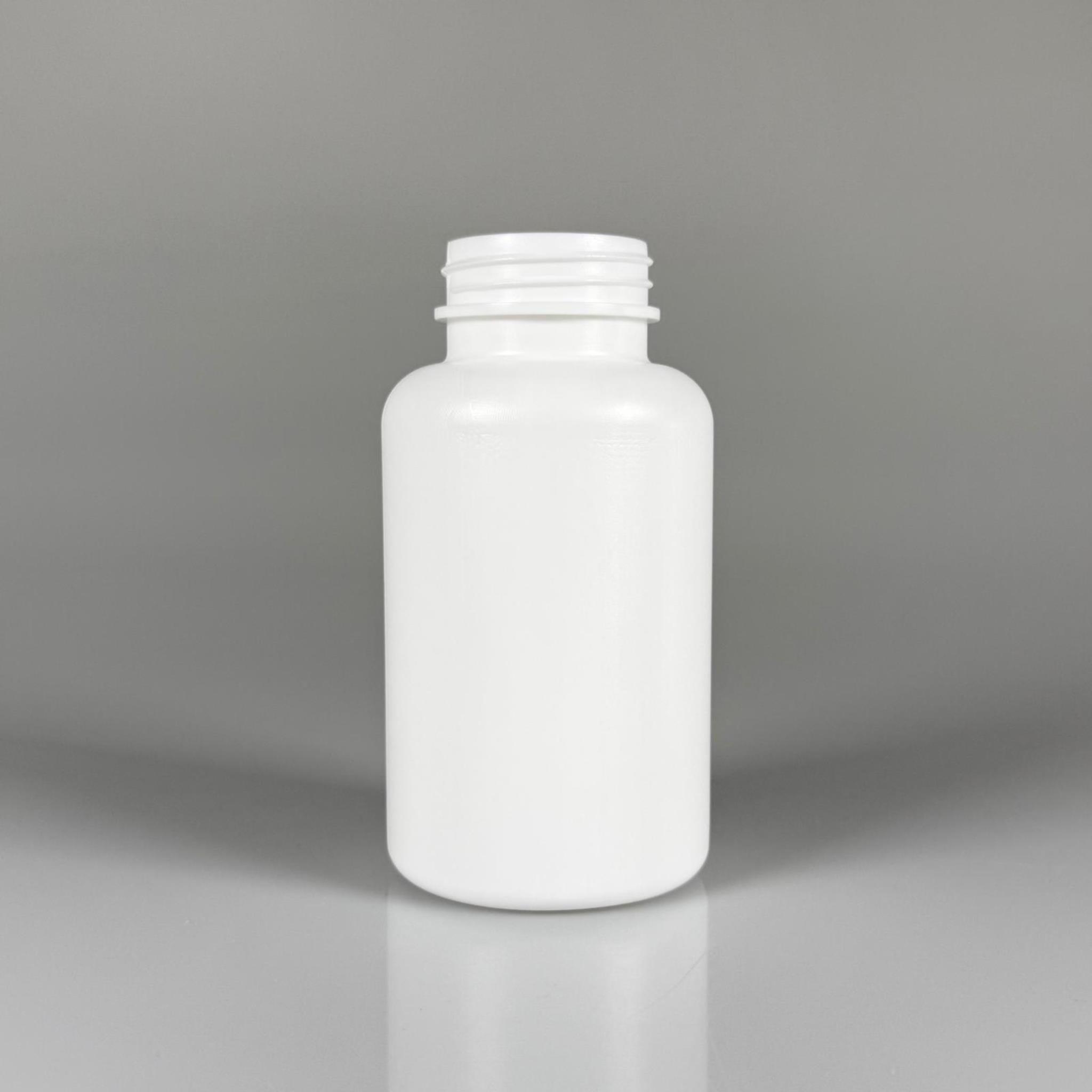 200 CC BEYAZ PE POLİETİLEN TABLET ŞİŞESİ (20 GR) - 38 AĞIZ KAPAKSIZ - 200 ML KAPSÜL KUTUSU - İLAÇ ŞİŞESİ - MEDİKAL HAP ŞİŞESİ - FARMASÖTİK KAVANOZ