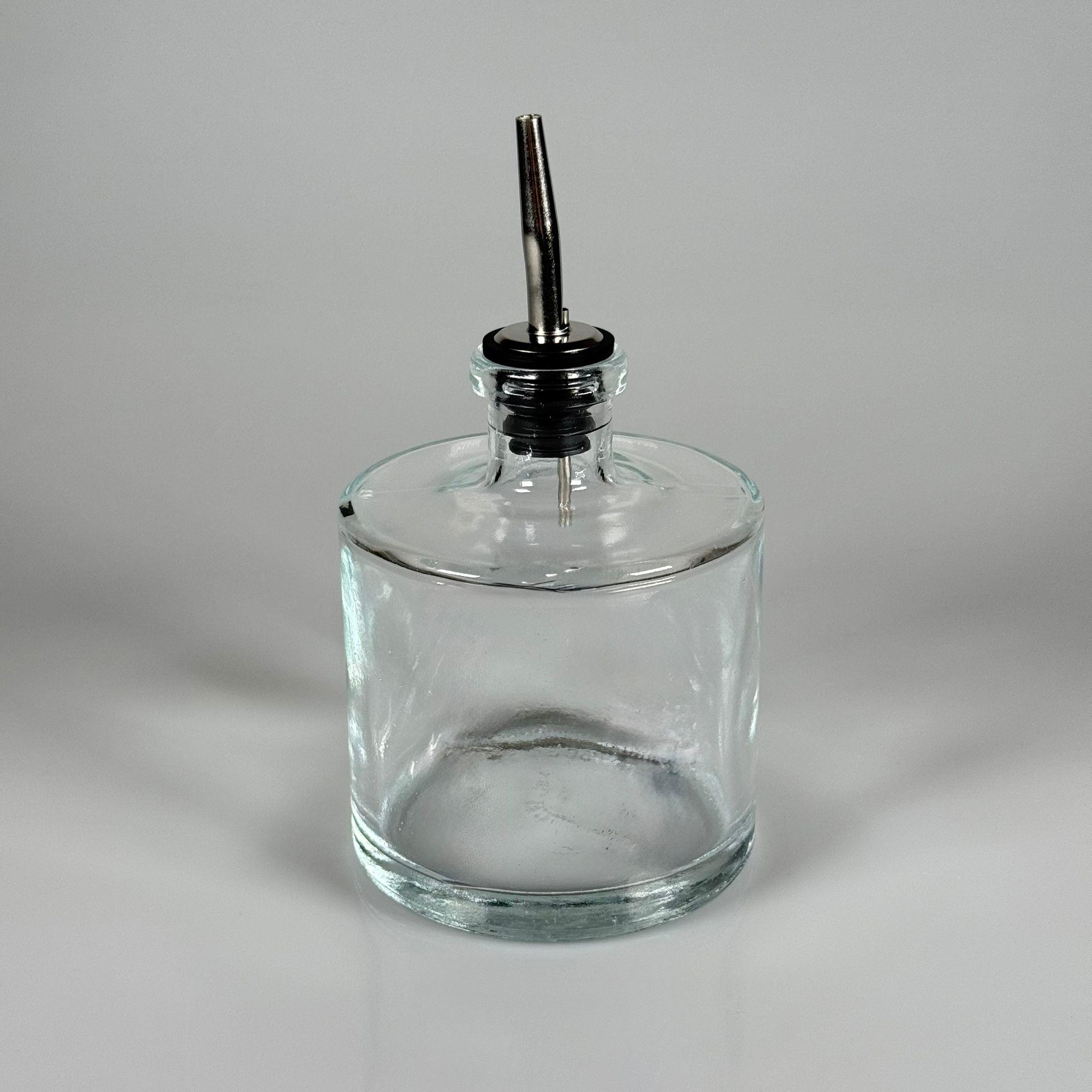 500 CC LÜX ŞİŞE - SİLİNDİR - 500 ML BÜYÜK BOY YAĞLIK ŞİŞE ÇELİK YAĞDANLIK TIPALI