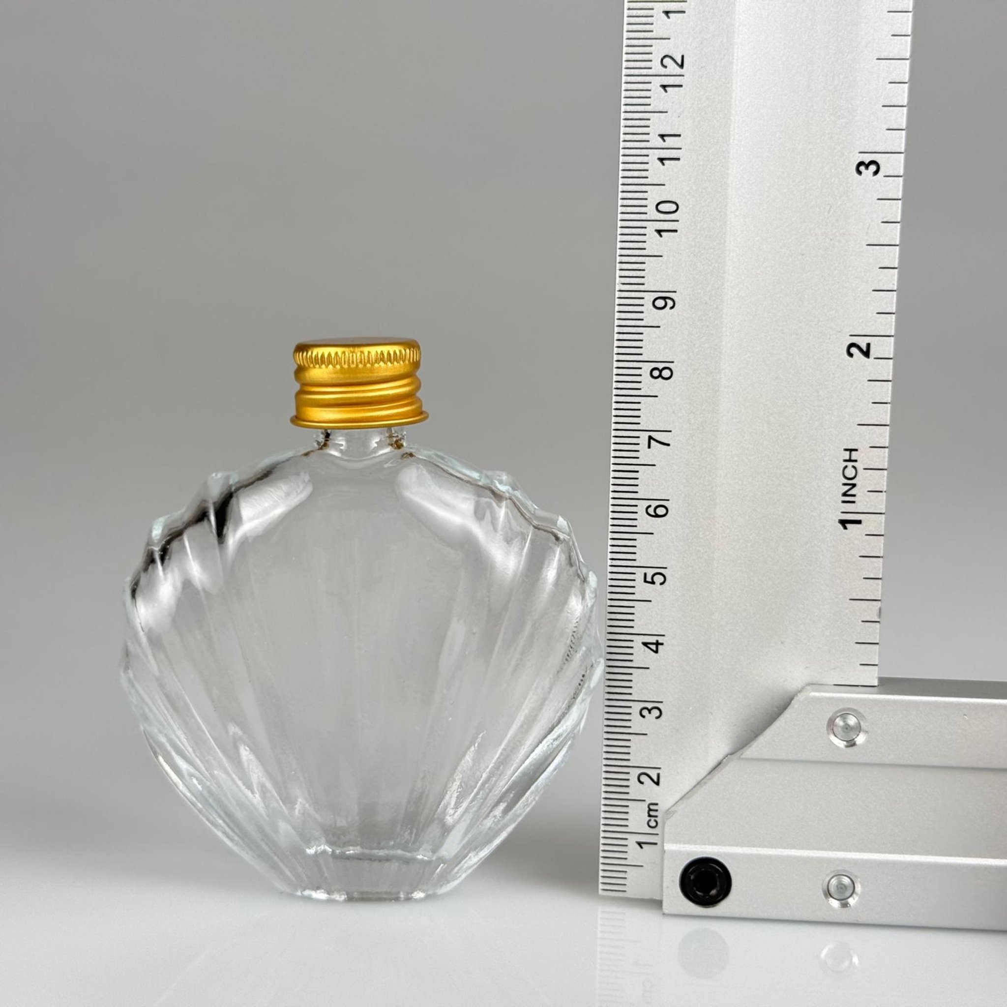 45 CC İSTİRİDYE MODEL CAM ŞİŞE + GOLD ALÜMİNYUM METAL KAPAKLI TAKIM - 45 ML PRESTİJLİ ŞİŞE