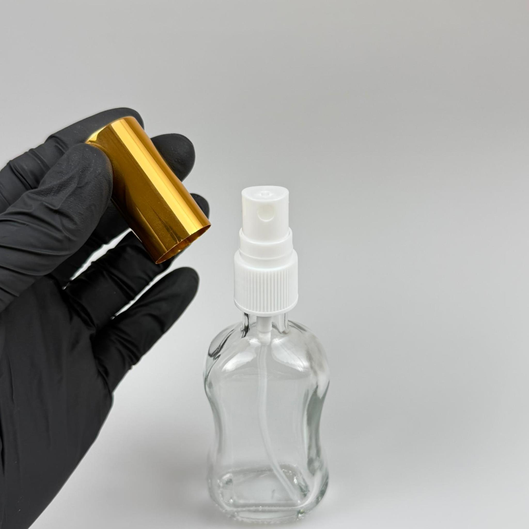 50 CC BOĞAZLI İNCE BELLİ CAM ŞİŞE - VİDALI GOLD SPREYLİ PARFÜM KOLONYA ŞİŞESİ TAKIM - 50 ML PRESTİJLİ ŞİŞE