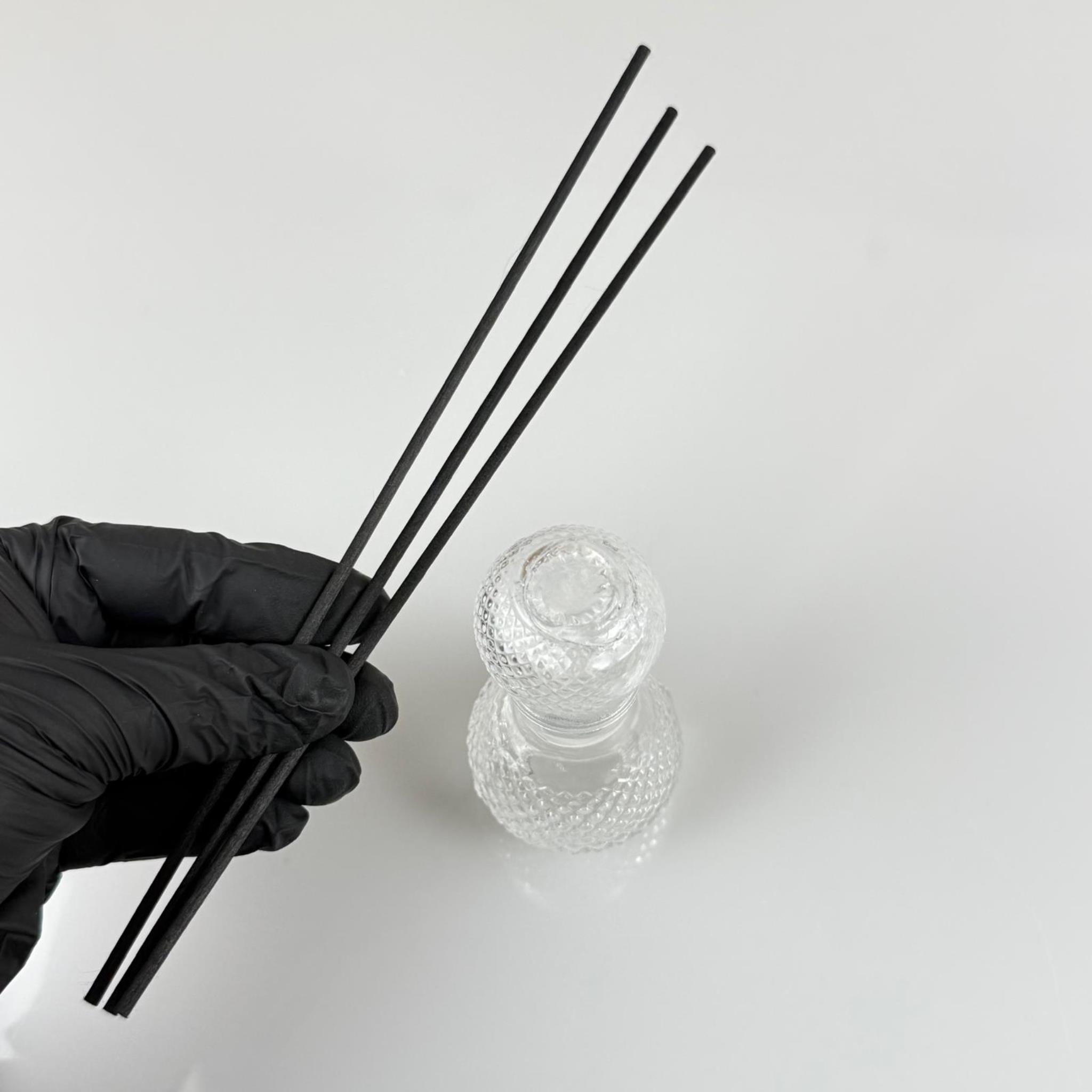 KRİSTAL NOKTALI LÜKS MODEL CAM BAMBU ODA KOKUSU ŞİŞESİ + CAM TIPA + 3 ADET FİBER BAMBU ÇUBUK - 50 ML SET TAKIM - HEDİYELİK PROMOSYON LÜX DİFFUSER ŞİŞELERİ