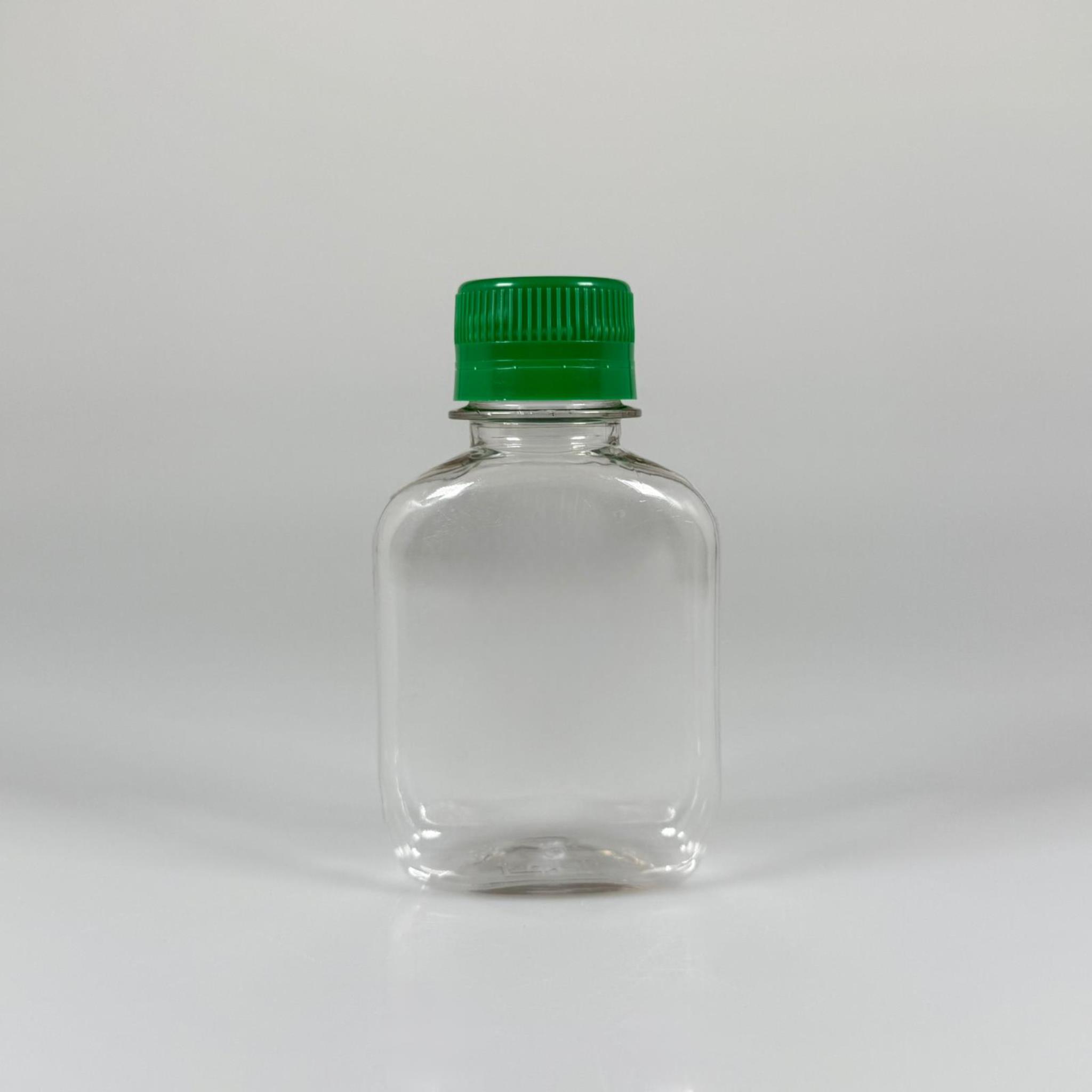 100 CC KİLİTLİ CONTALI KAPAKLI PLASTİK ŞİŞE - 100 ML PET ŞİŞE KALIN (15 GR) - ELLE KAPATARAK KİLİTLENİR SIZDIRMAZ YEŞİL KAPAK - NUMUNE ŞİŞESİ