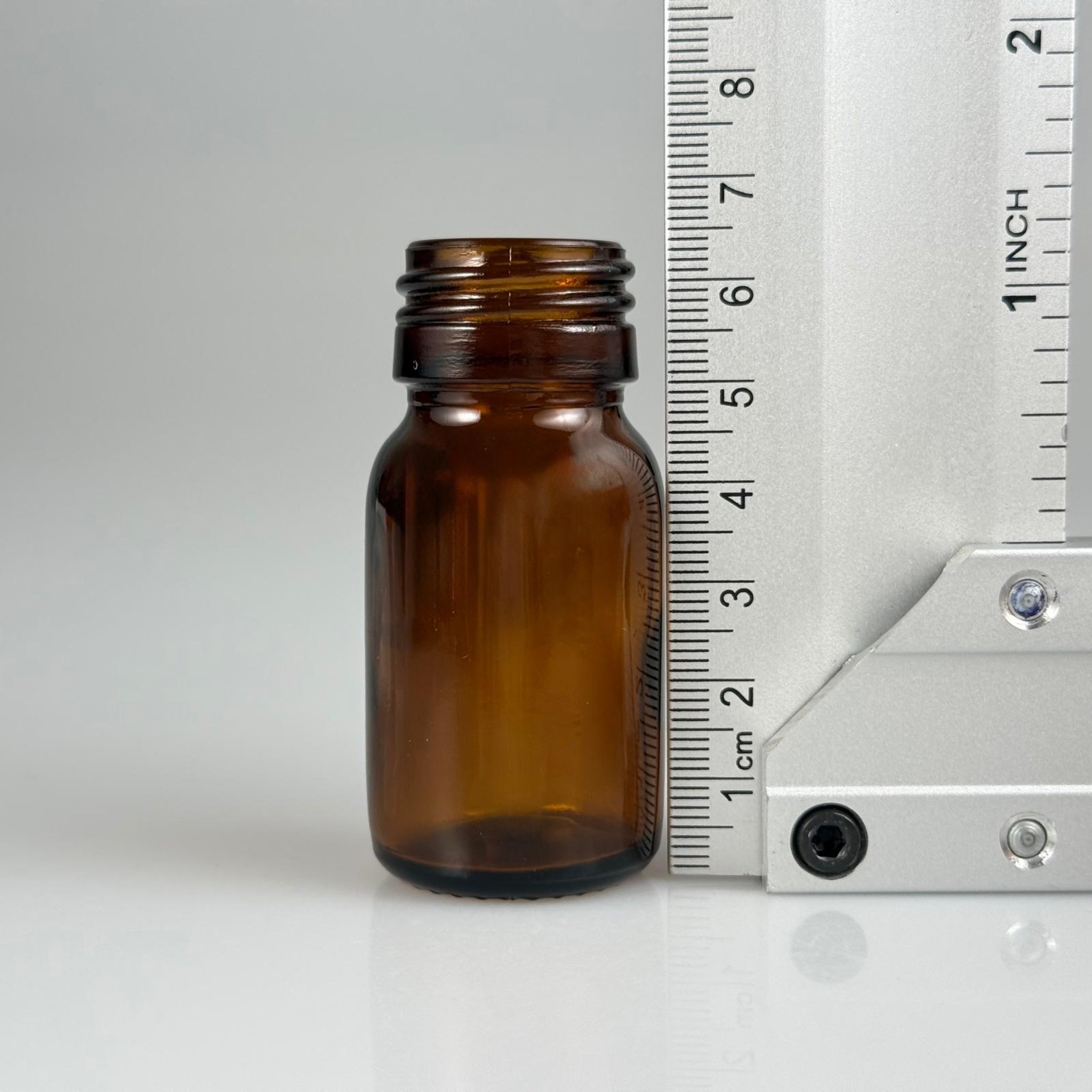 20 CC AMBER CAM ŞİŞE KAPAKSIZ (25 AĞIZ) - 20 ML CAM ŞİŞE - KAHVERENGİ
