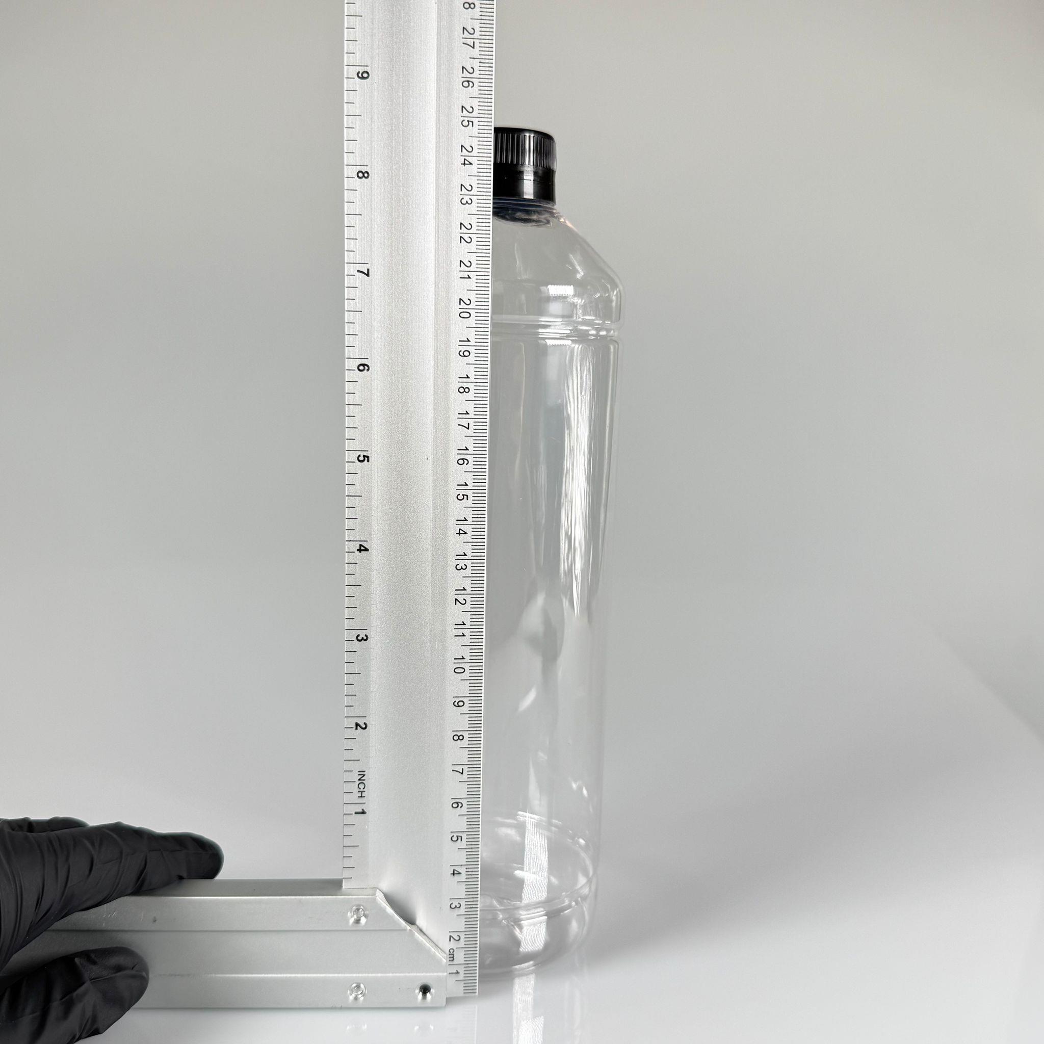 1000 CC DÜZ MODEL PET ŞİŞE (28 AĞIZ) - 1 LİTRE PET ŞİŞE SİYAH CONTALI KİLİTLİ KAPAKLI