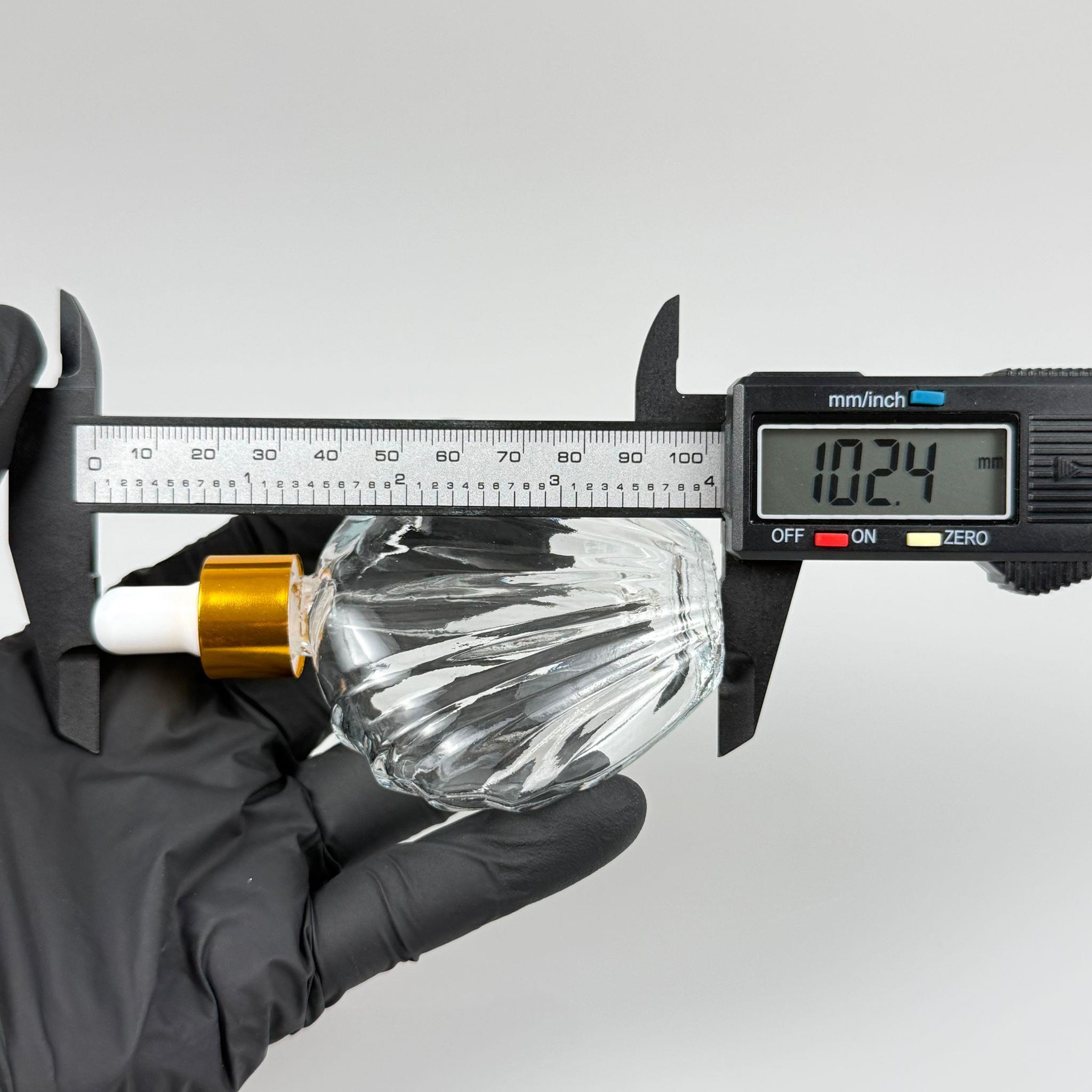 45 CC İSTİRİDYE MODEL PRESTİJLİ CAM DAMLALIKLI ŞİŞE - BEYAZ EMZİK - GOLD METALİK KAPAK - 45 ML CAM DAMLALIKLI ŞİŞE - DAMLALIKLI BOŞ ŞİŞE