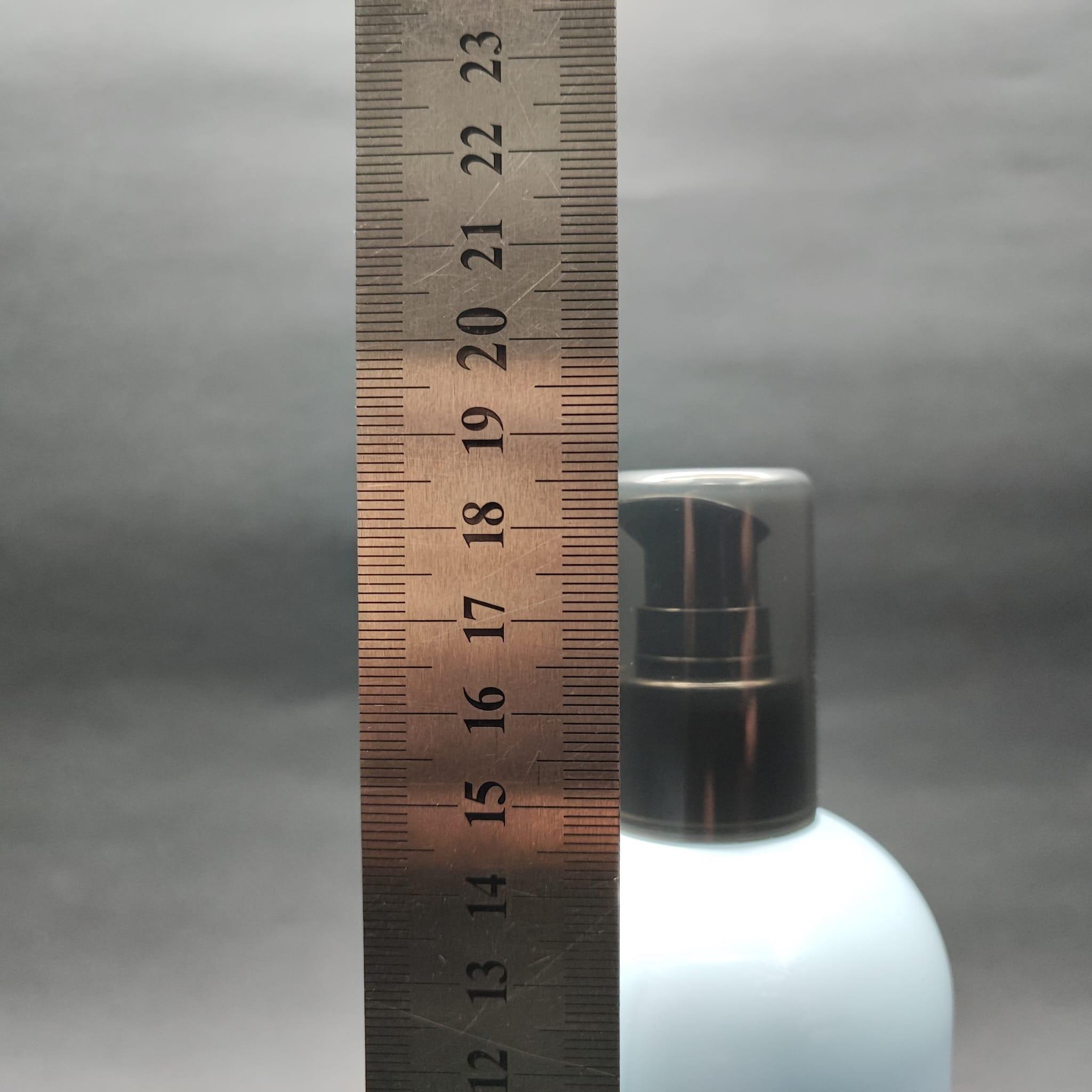 400 CC OVAL BOYUNLU SİLİNDİR PET ŞİŞE (30 GR) - SİYAH LOSYON POMPALI - 400 ML PLASTİK ŞİŞE - BEBEK MAVİSİ