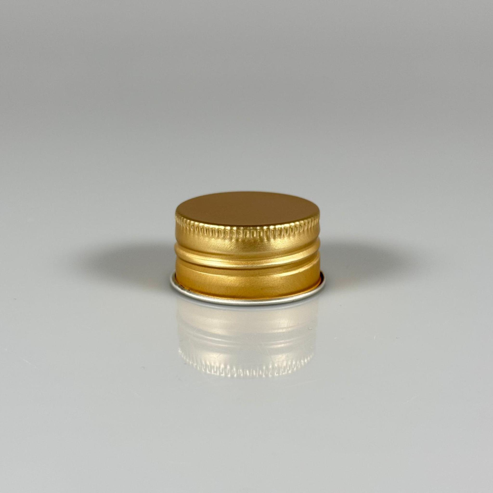 35/18 MM VİDALI ALÜMİNYUM KAPAK - KÖPÜK CONTALI - GOLD - ELLE KAPANIR - 1500 CC GALON ŞİŞE UYUMLU - 35 MM METAL YAĞ ŞİŞE KAPAĞI