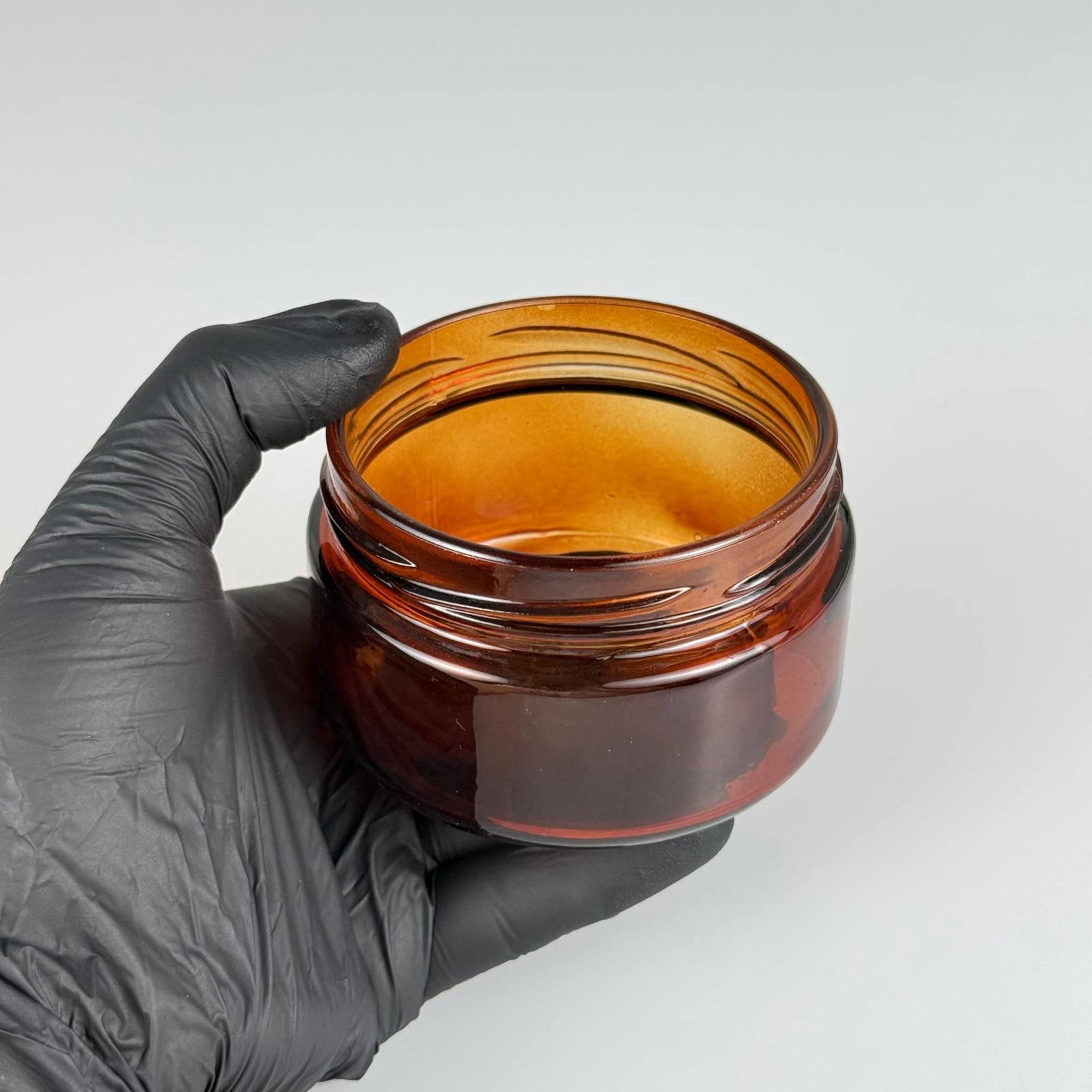 230 CC AMBER CAM KAVANOZ (82 AĞIZ) -MUM KAVANOZU - KAPAKSIZ - 230 ML KAHVERENGİ KAVANOZ